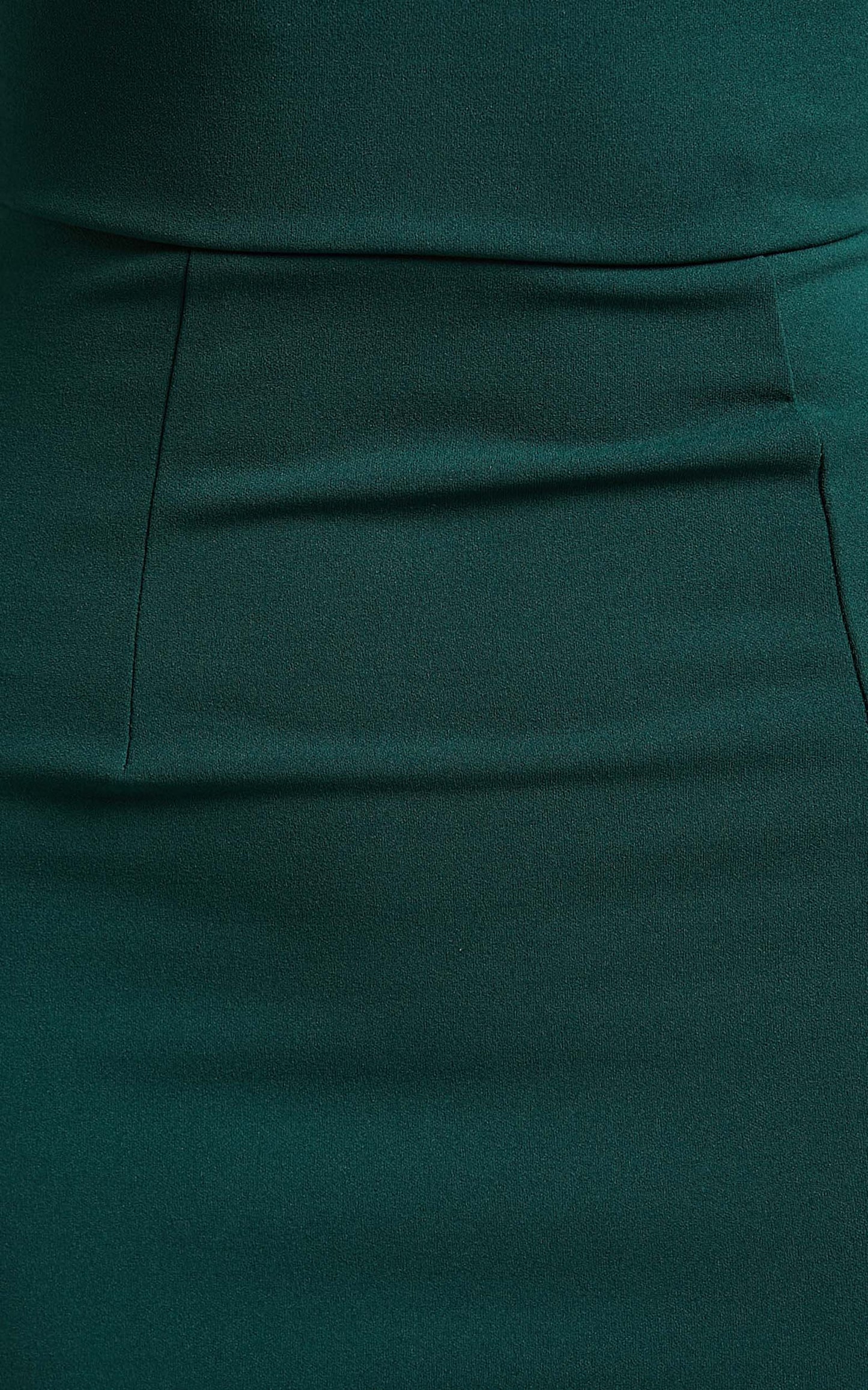 Life Changing Midi Dress - Thigh Split Bodycon Dress in Emerald Green