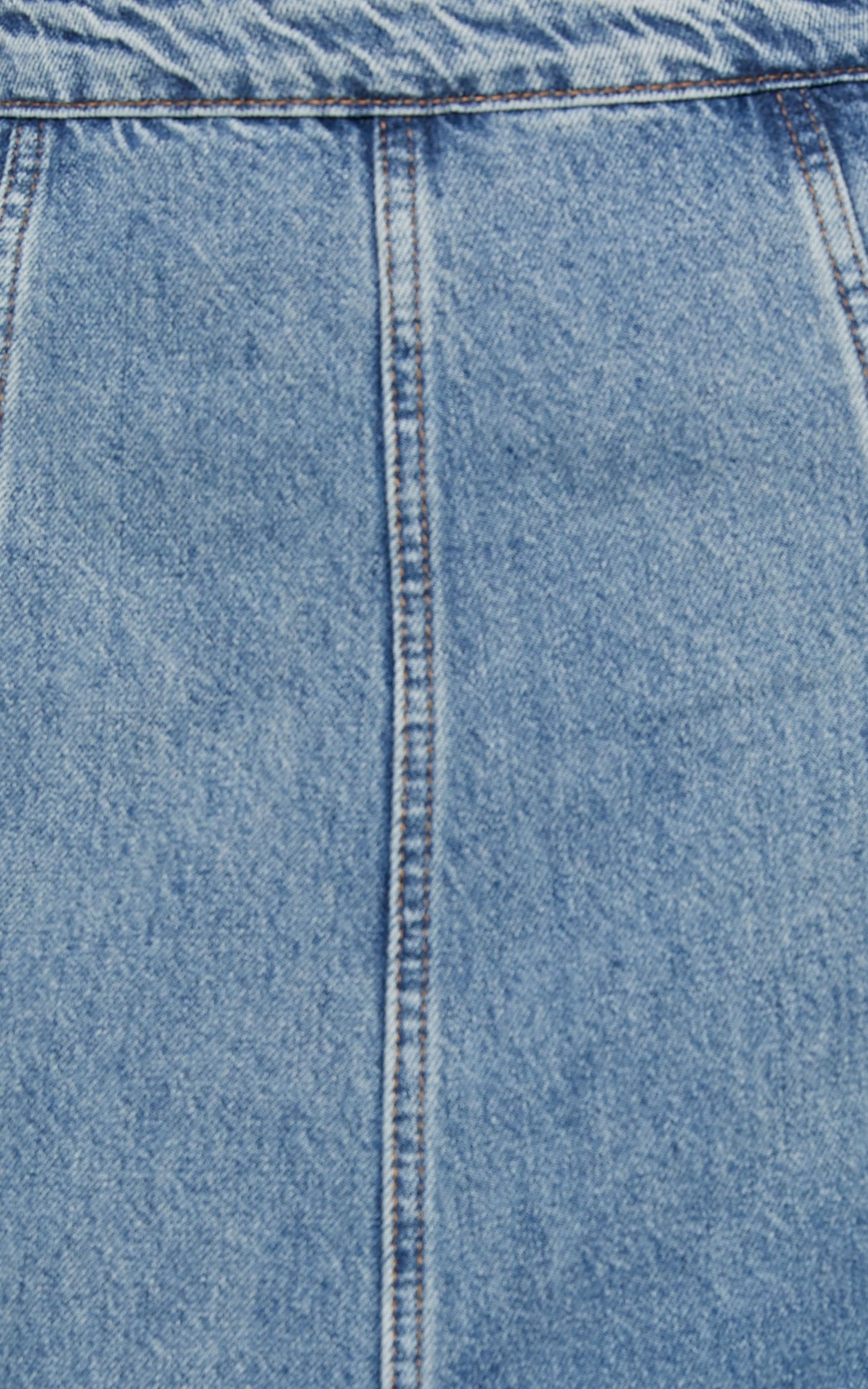 Lioness - Wyoming Denim Midi Skirt in Blue Denim