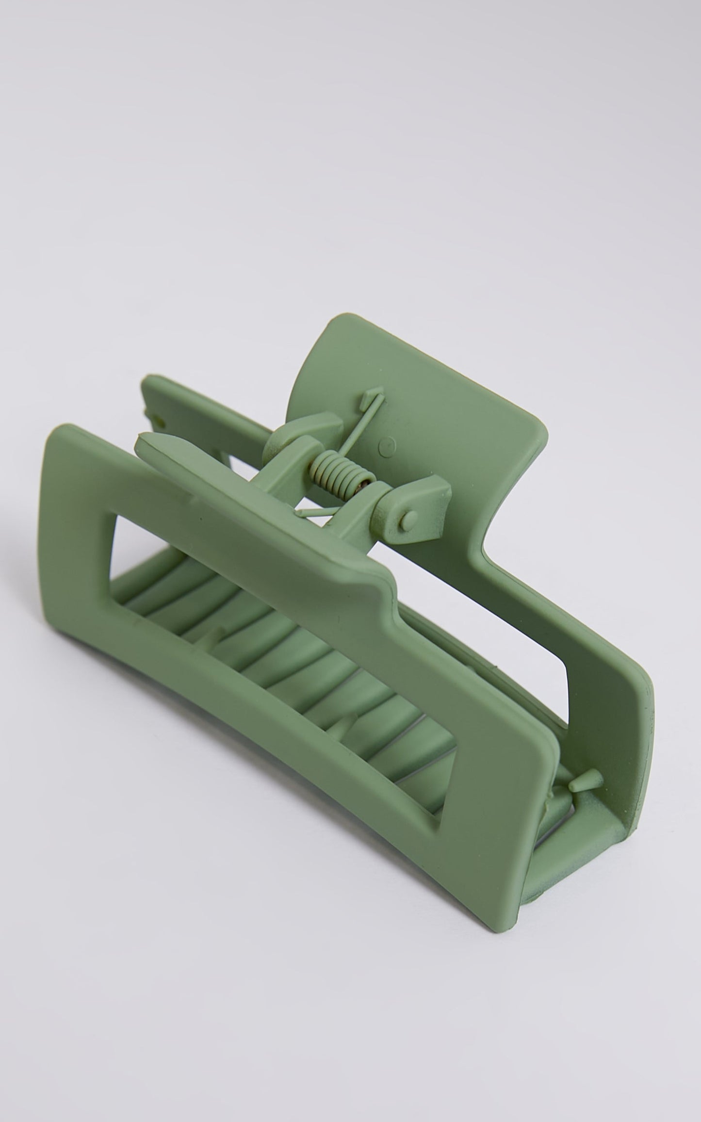 Logan Rectangle Hair Clip in Green