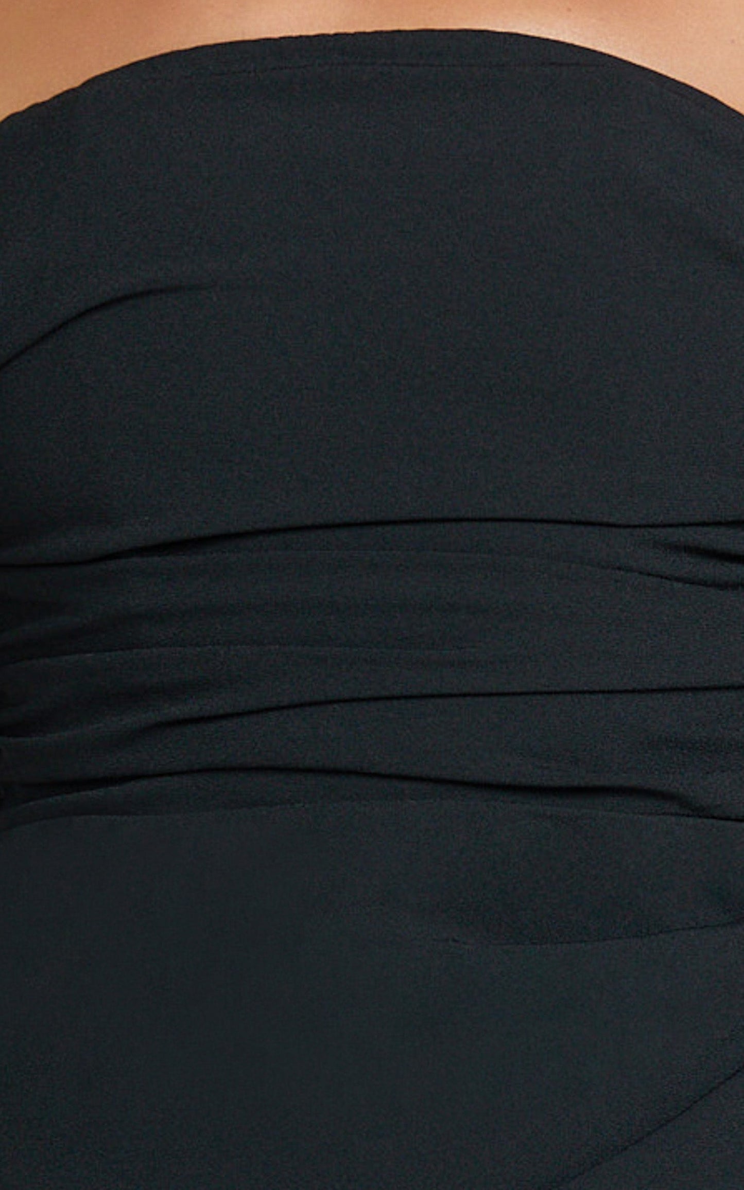 Lohan Midi Dress - Off Shoulder Puff Sleeve in Black