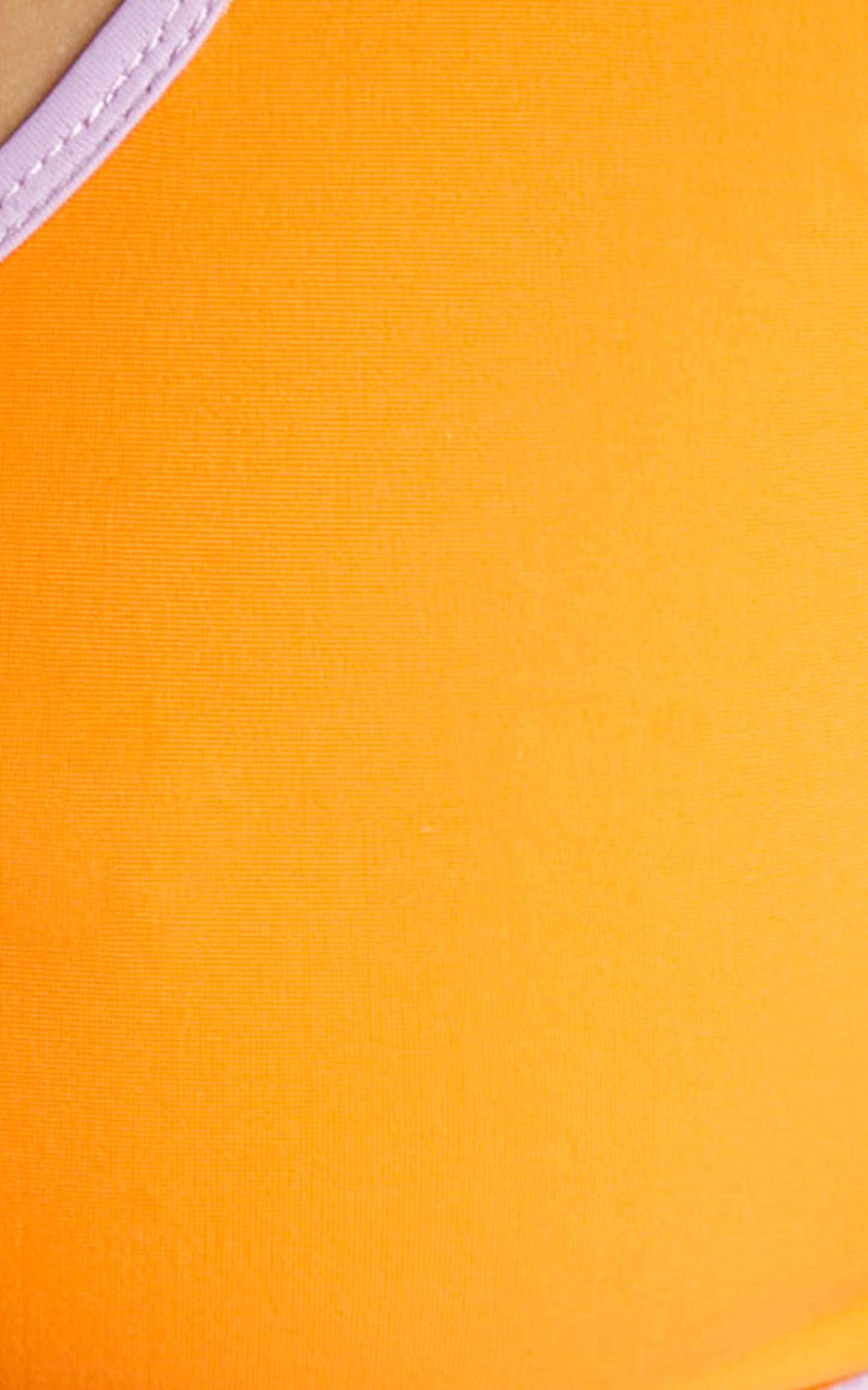 Lorde Contrast Bind Cheeky Bikini Bottoms in Matte Orange and Lilac
