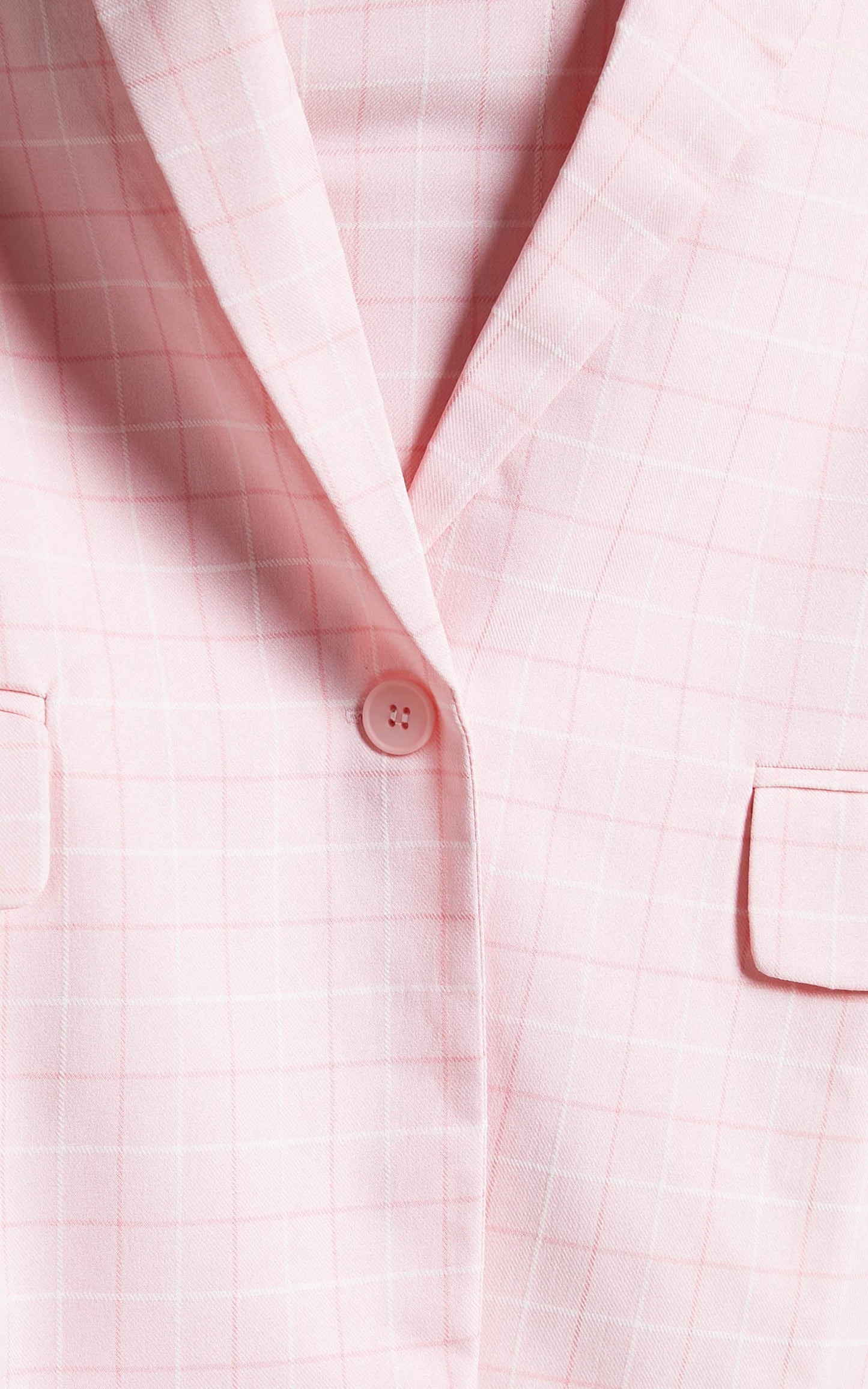 Maddiline Single Breasted Blazer in Pink Check