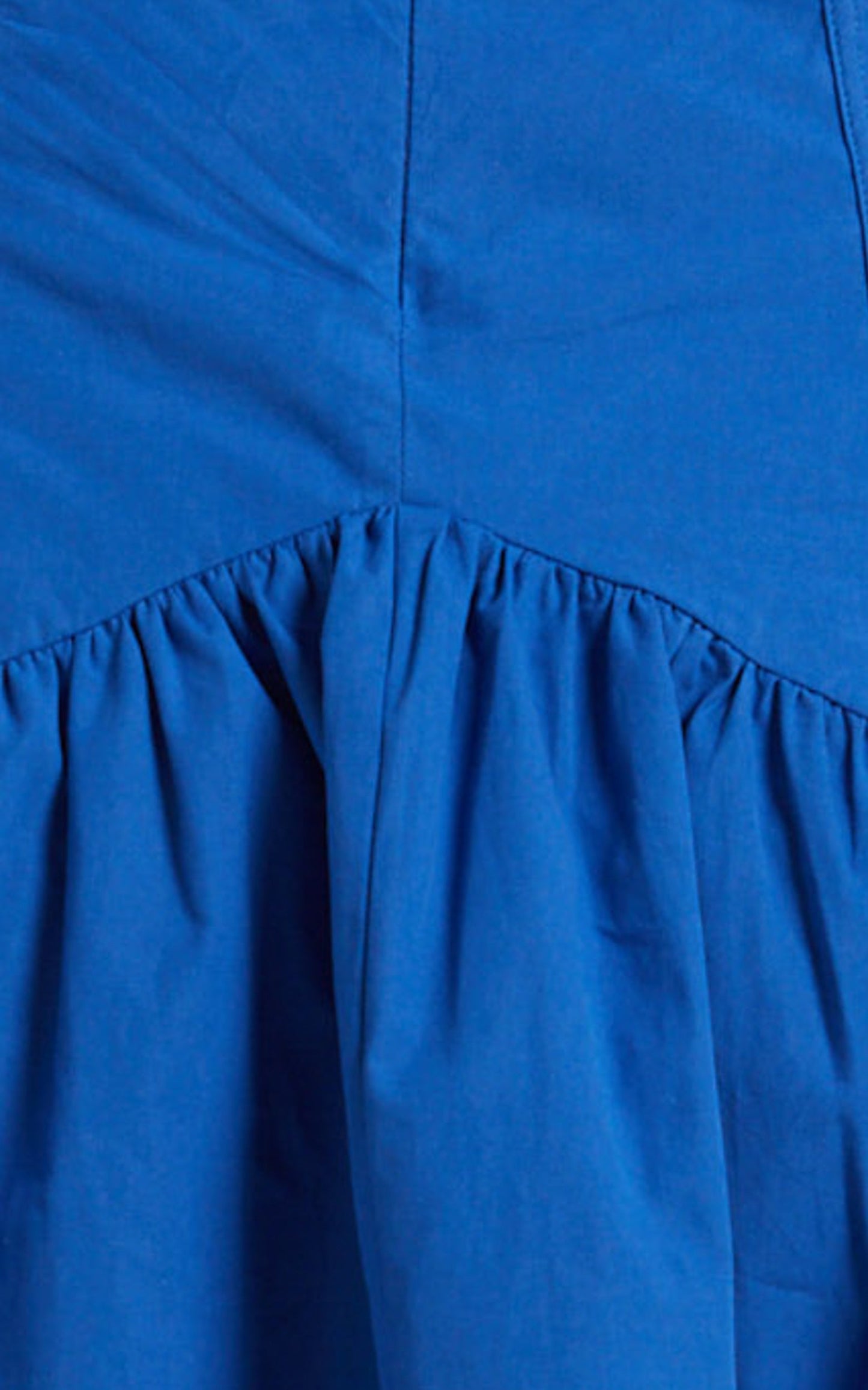 Carlyle Mini Dress - Long Sleeve Corset Dress in Bright Blue