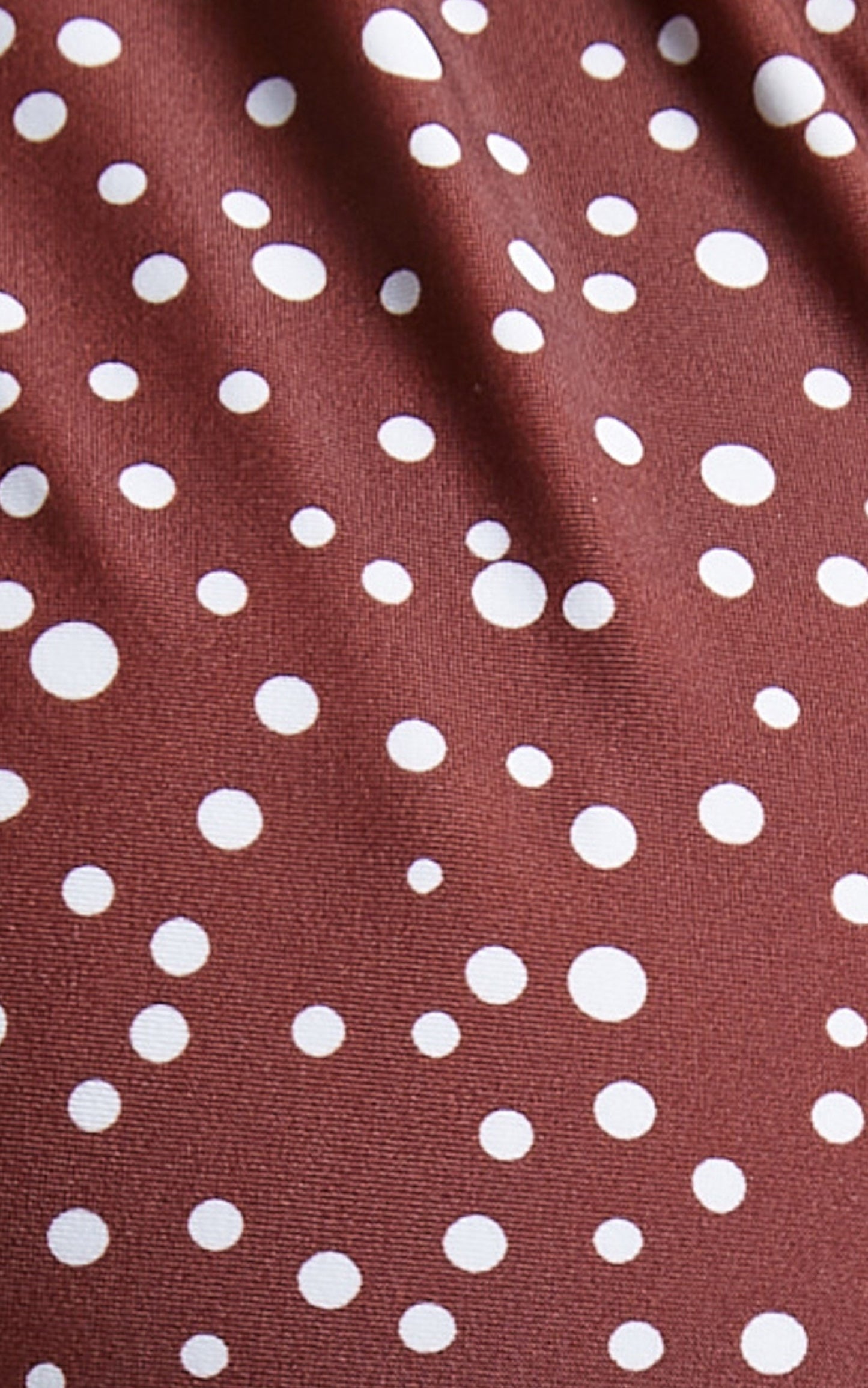 Mahana Bikini Bottoms - Nylon Thin Strap Bikini Bottoms in Chocolate Spot
