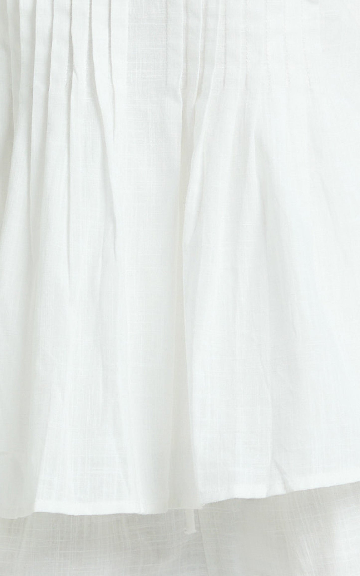 Mardie Two Piece Set - Pin Tuck Strapless Top and Short Set in White