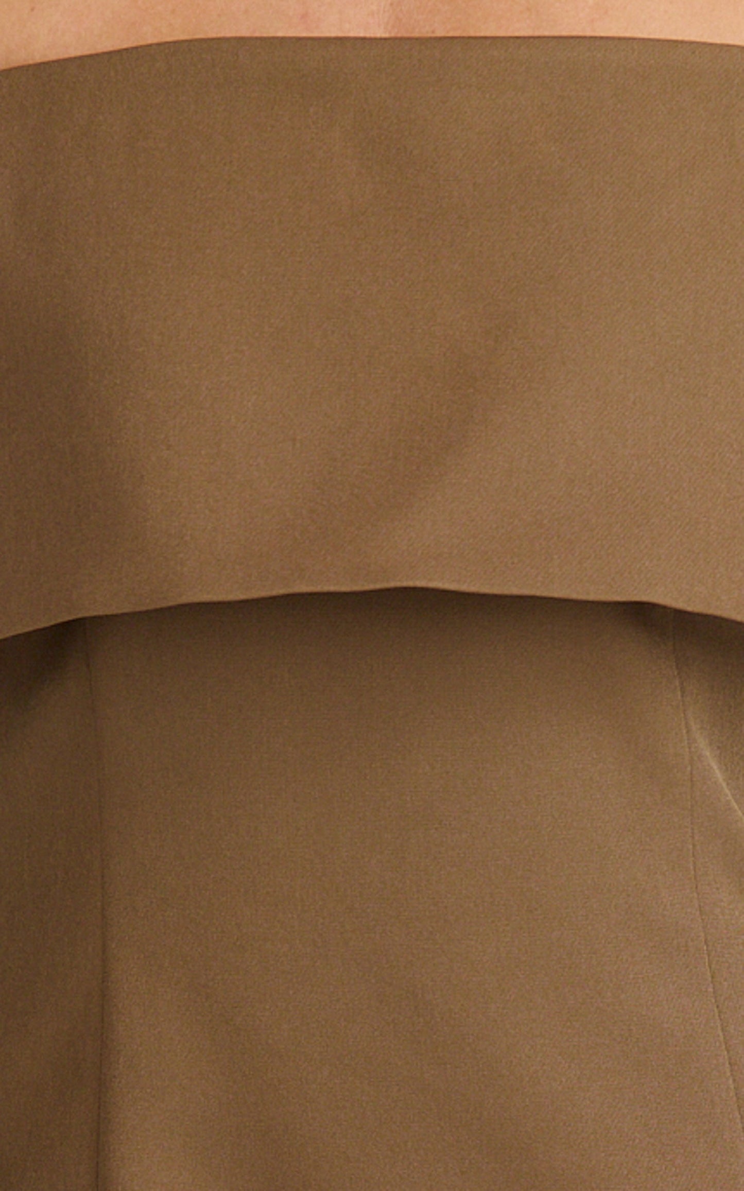 Marigold Mini Dress - Off Shoulder Long Sleeve Dress in Mocha