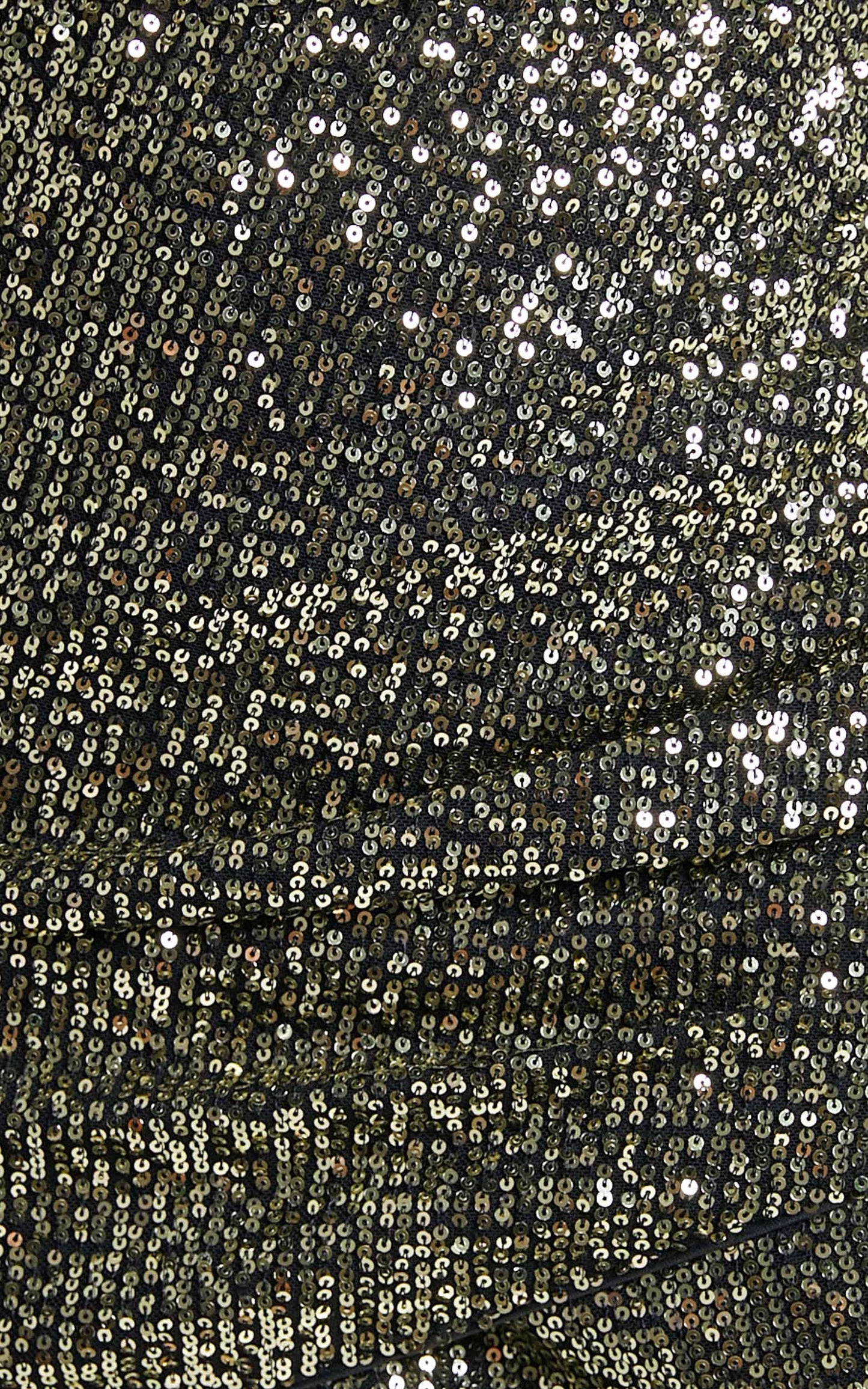 Mayumi Crop top and skirt sequin two piece set in Gold Sequin