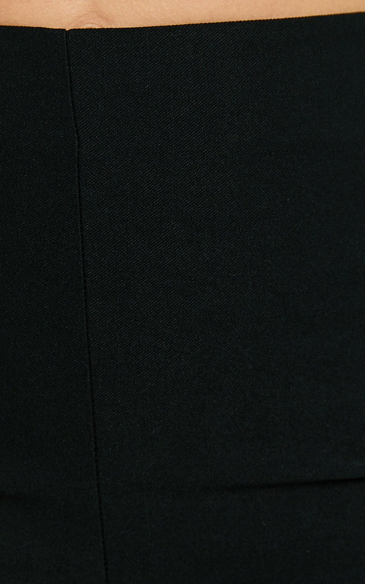 Melenda Pants - Tailored Side Split Capri Pants in Black