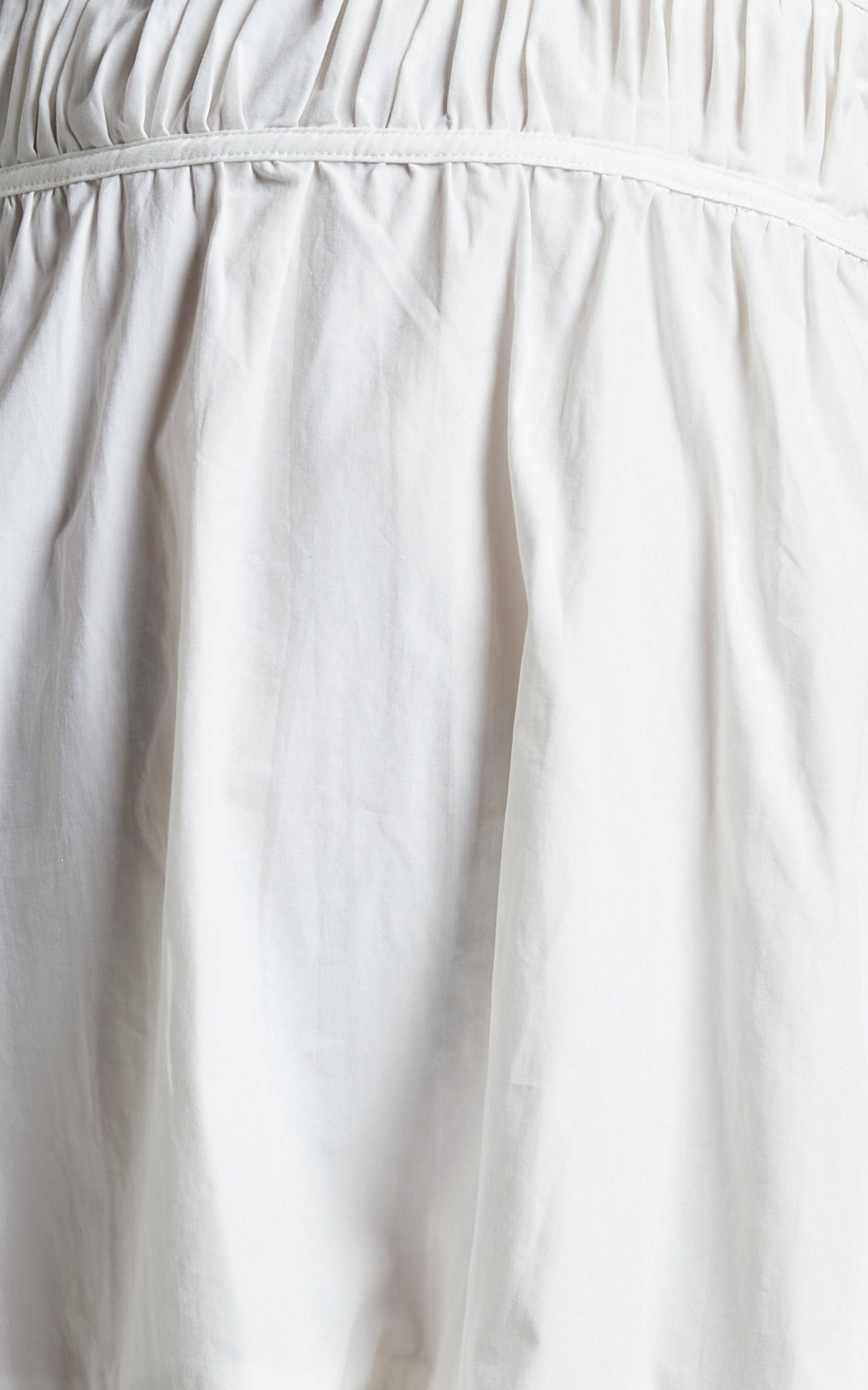 Mellie Mini Dress - V Neck Tiered Dress in White