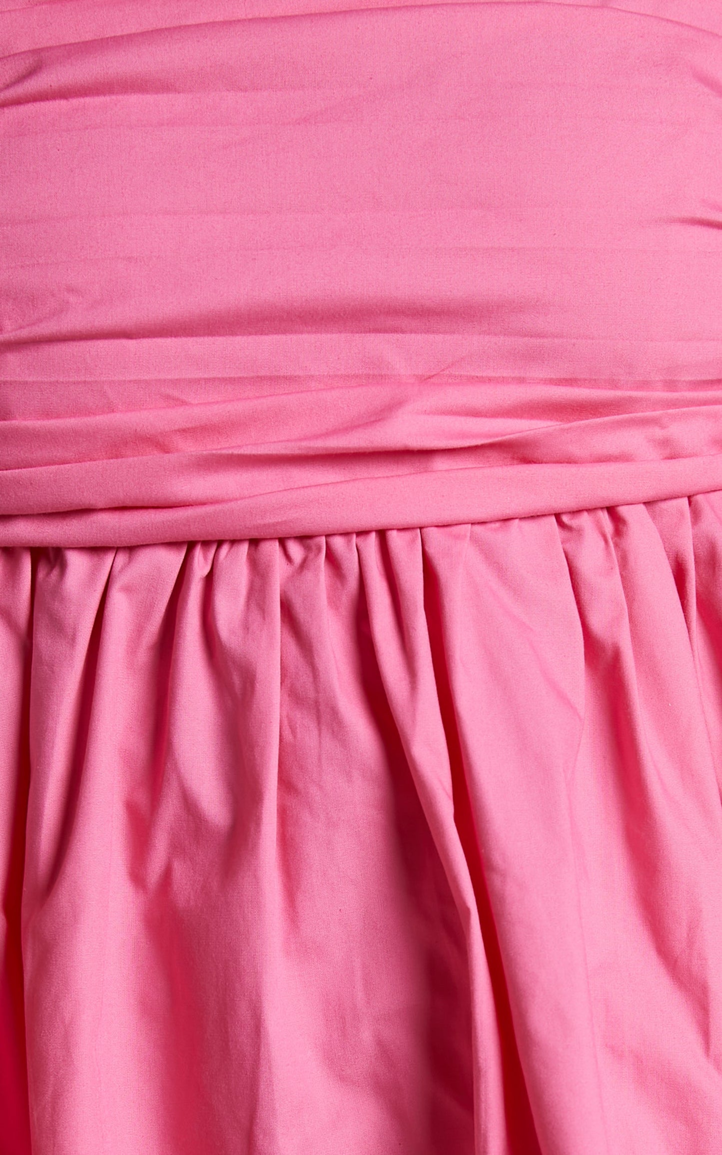 Melony Mini Dress - Cotton Poplin Puff Sleeve Dress in Pink