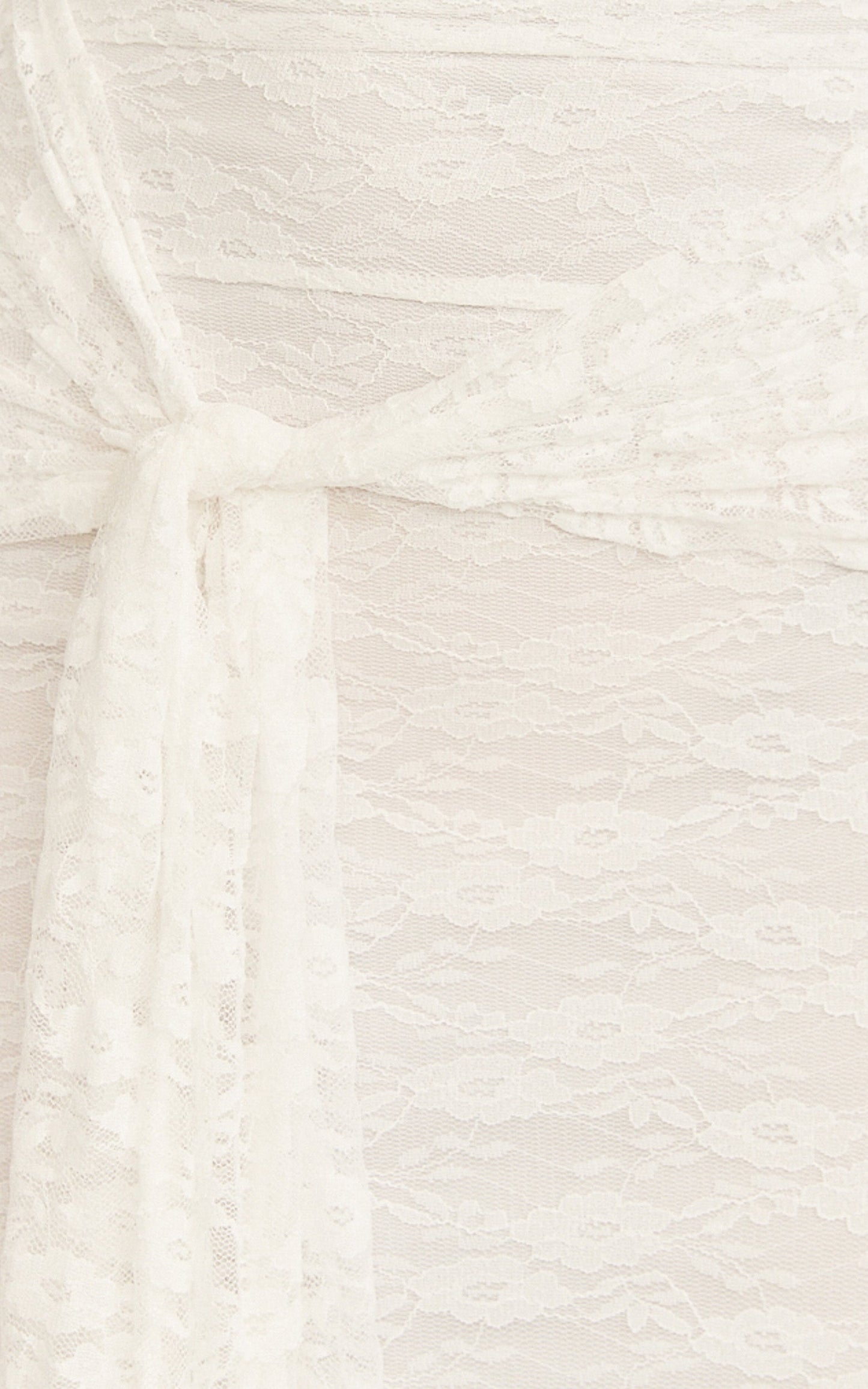 Melville Maxi Dress - Off Shoulder Long Sleeve Lace Dress in White