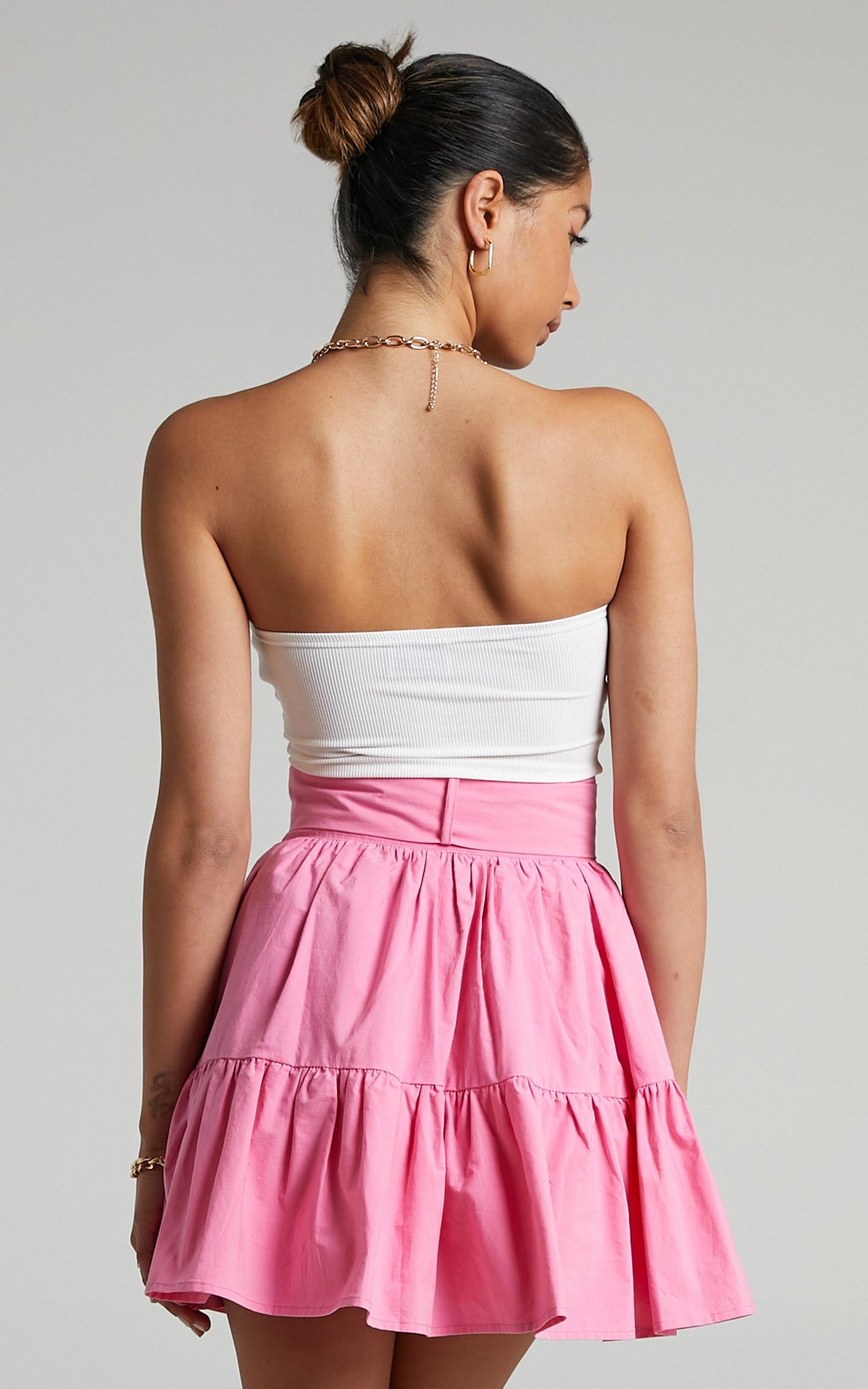 Meredith Mini skirt in Bubblegum Pink