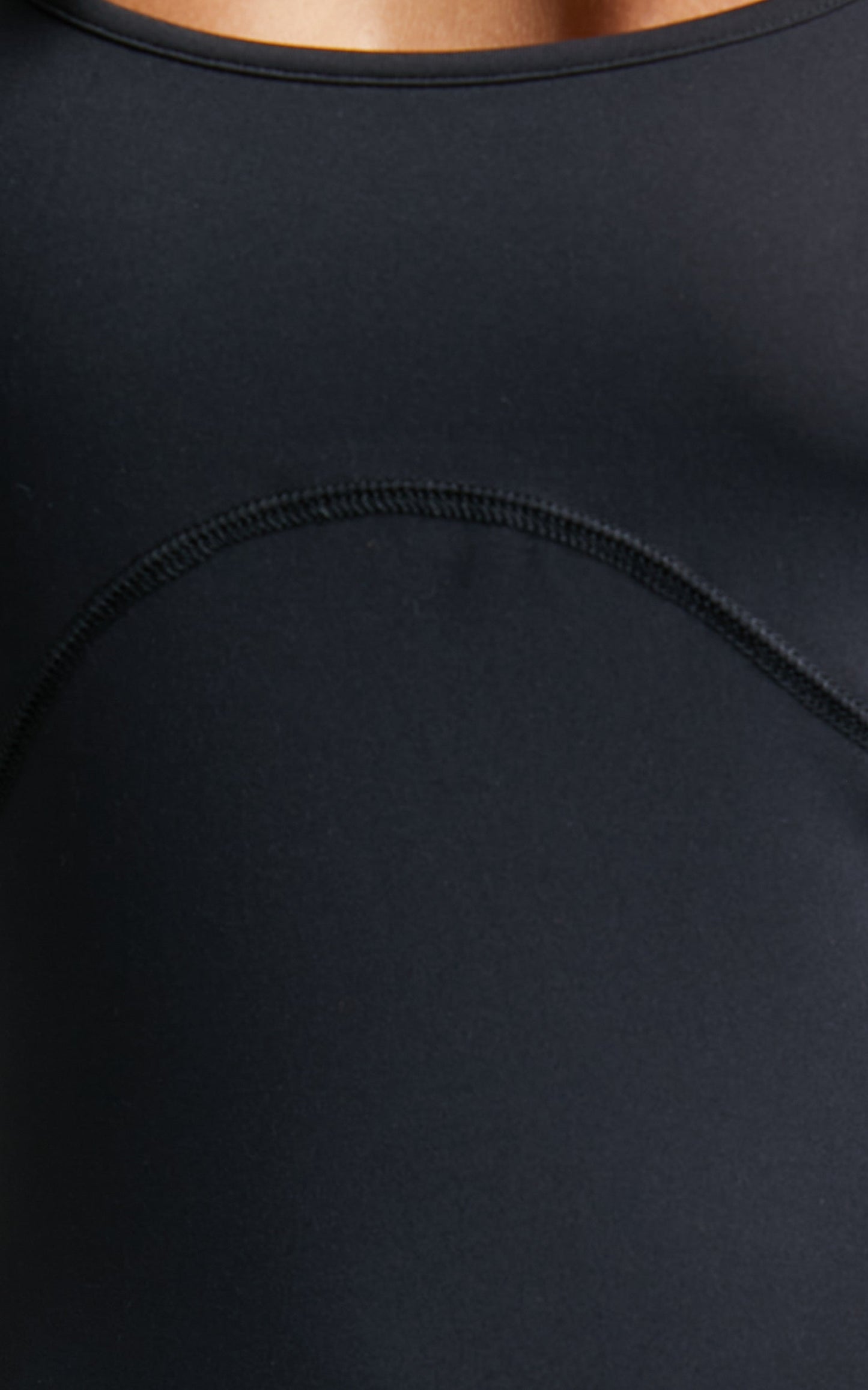 Merlinda Jumpsuit - Scoop Neck Bodycon Jumpsuit in Black