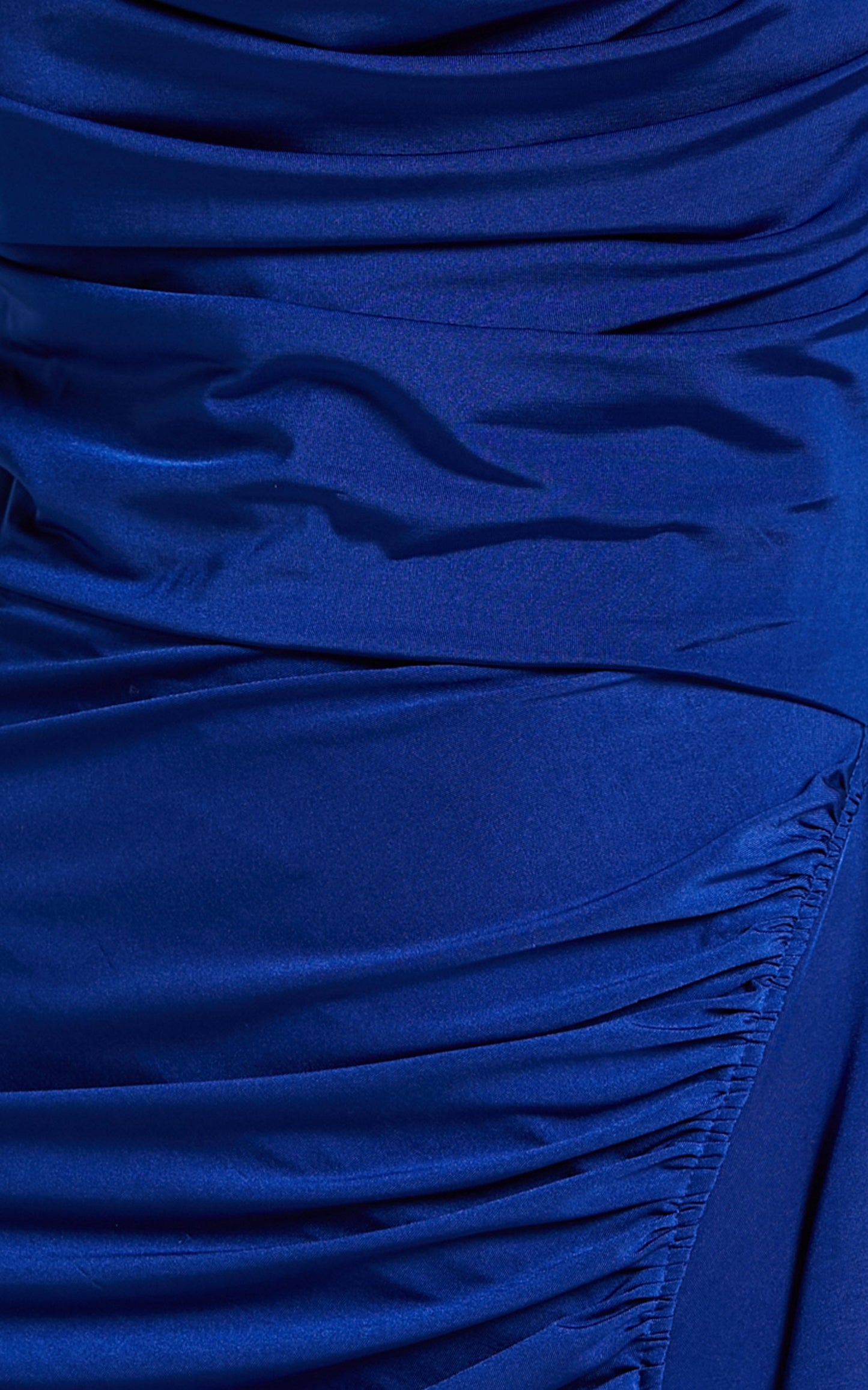 Mhira Midi Dress - Cowl Neck Dress in Blue