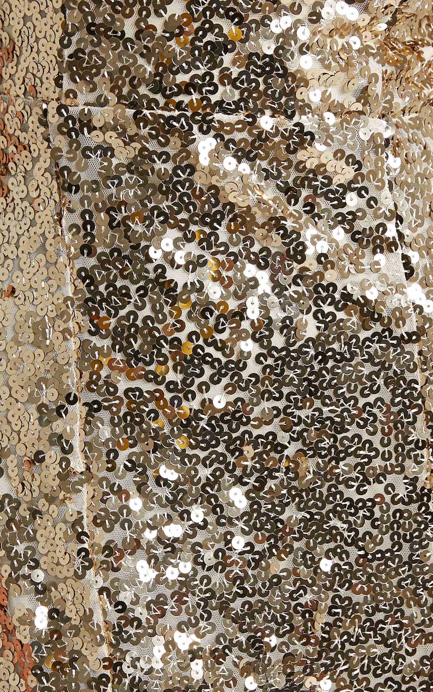 Mikela Dress in Gold Sequin
