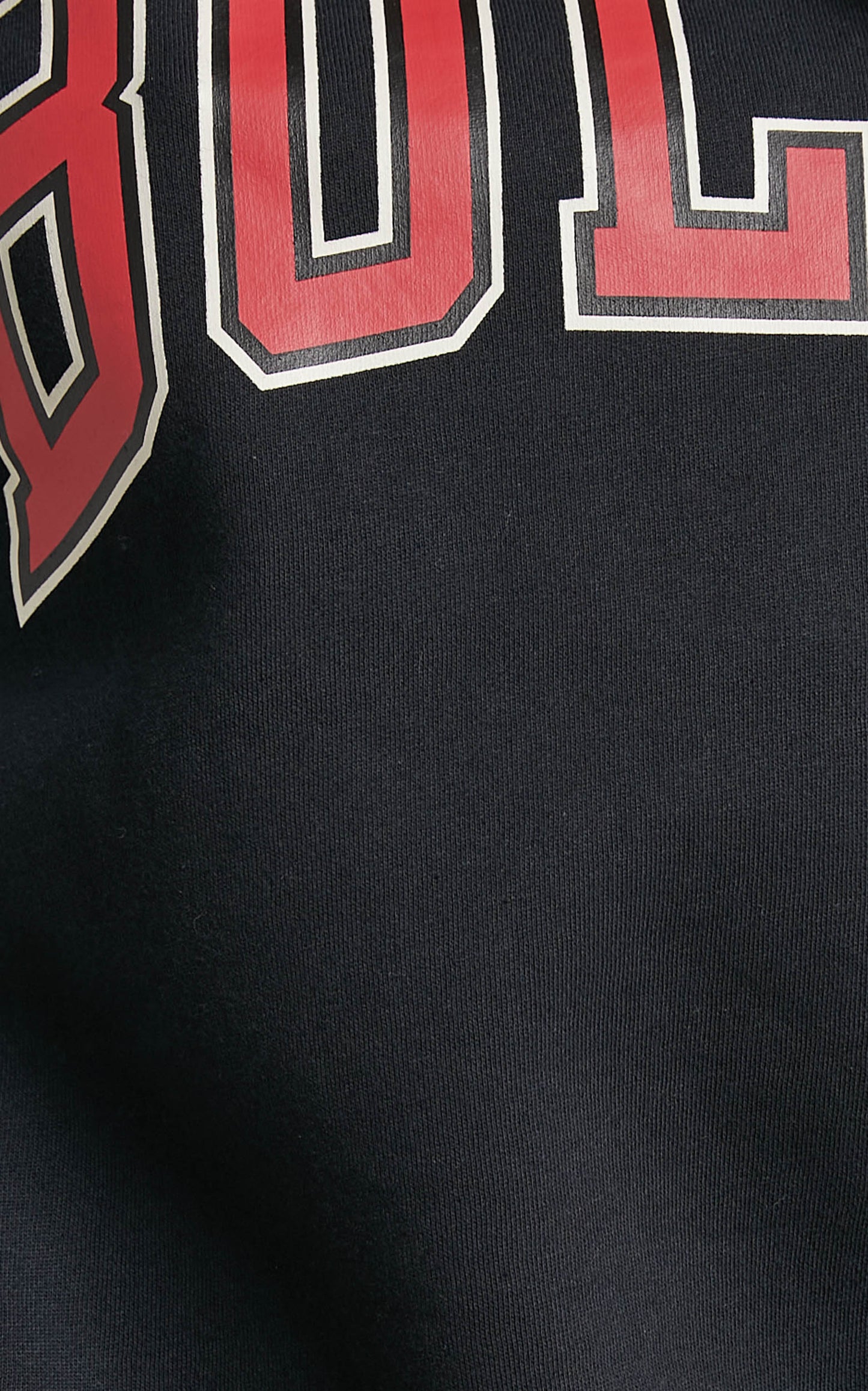 Mitchell & Ness - Chicago Bulls Wordmark Crew in Faded Black