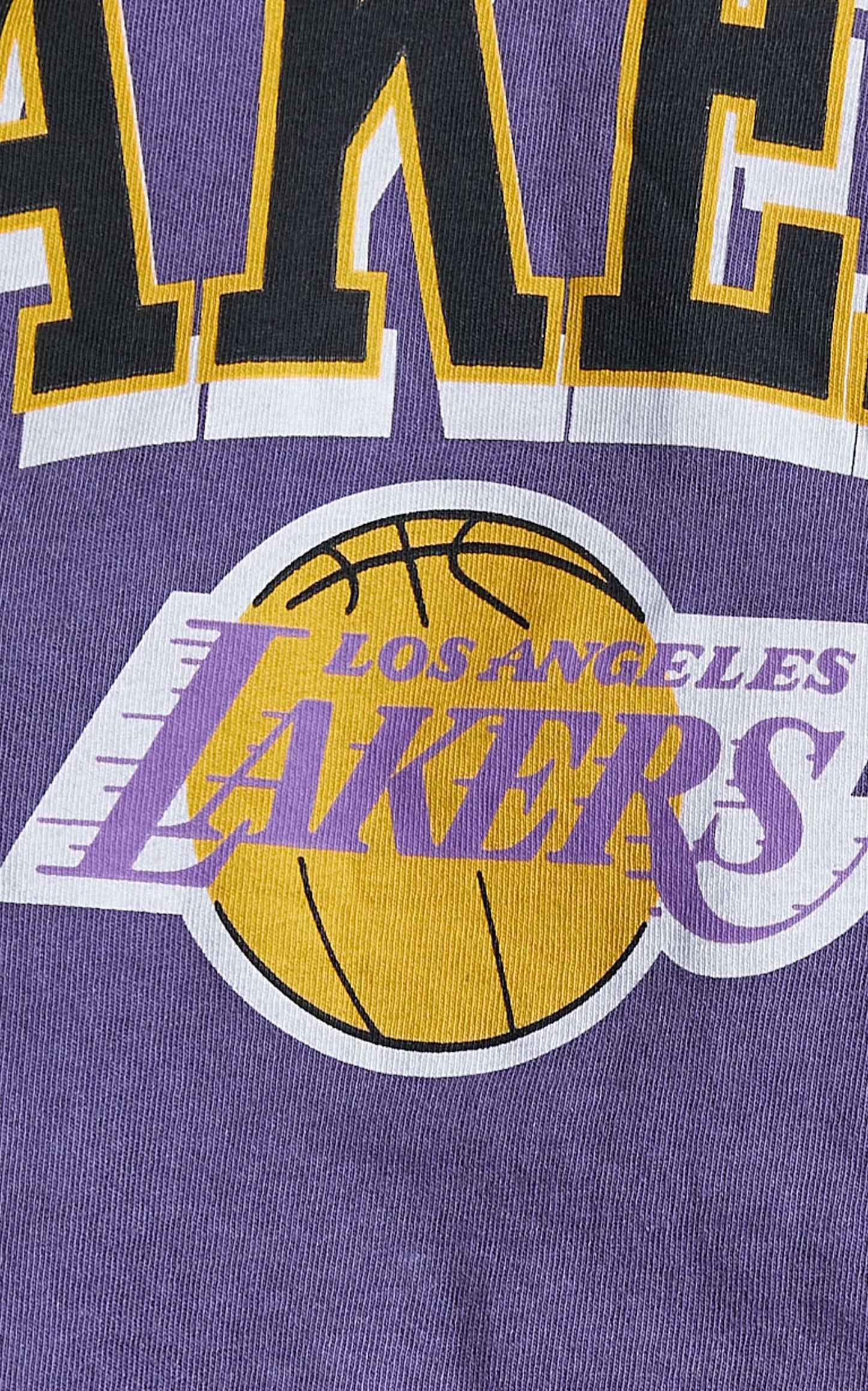 MITCHELL & NESS - CHOP vintage LA LAKERS LOGO TEE in FADED Purple