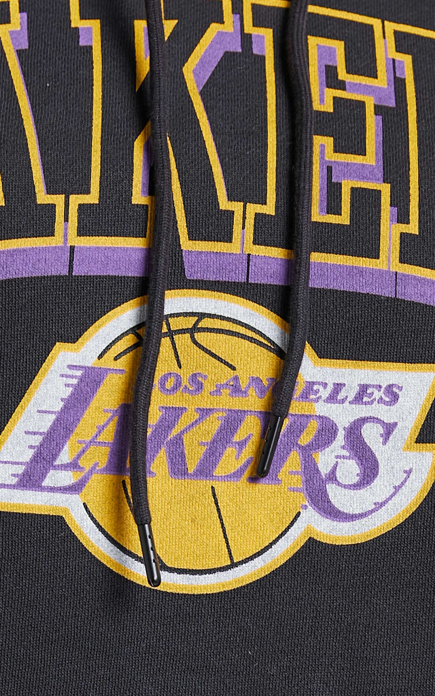 Mitchell & Ness - LA Lakers Vintage Keyline Logo Hoodie in Faded Raven