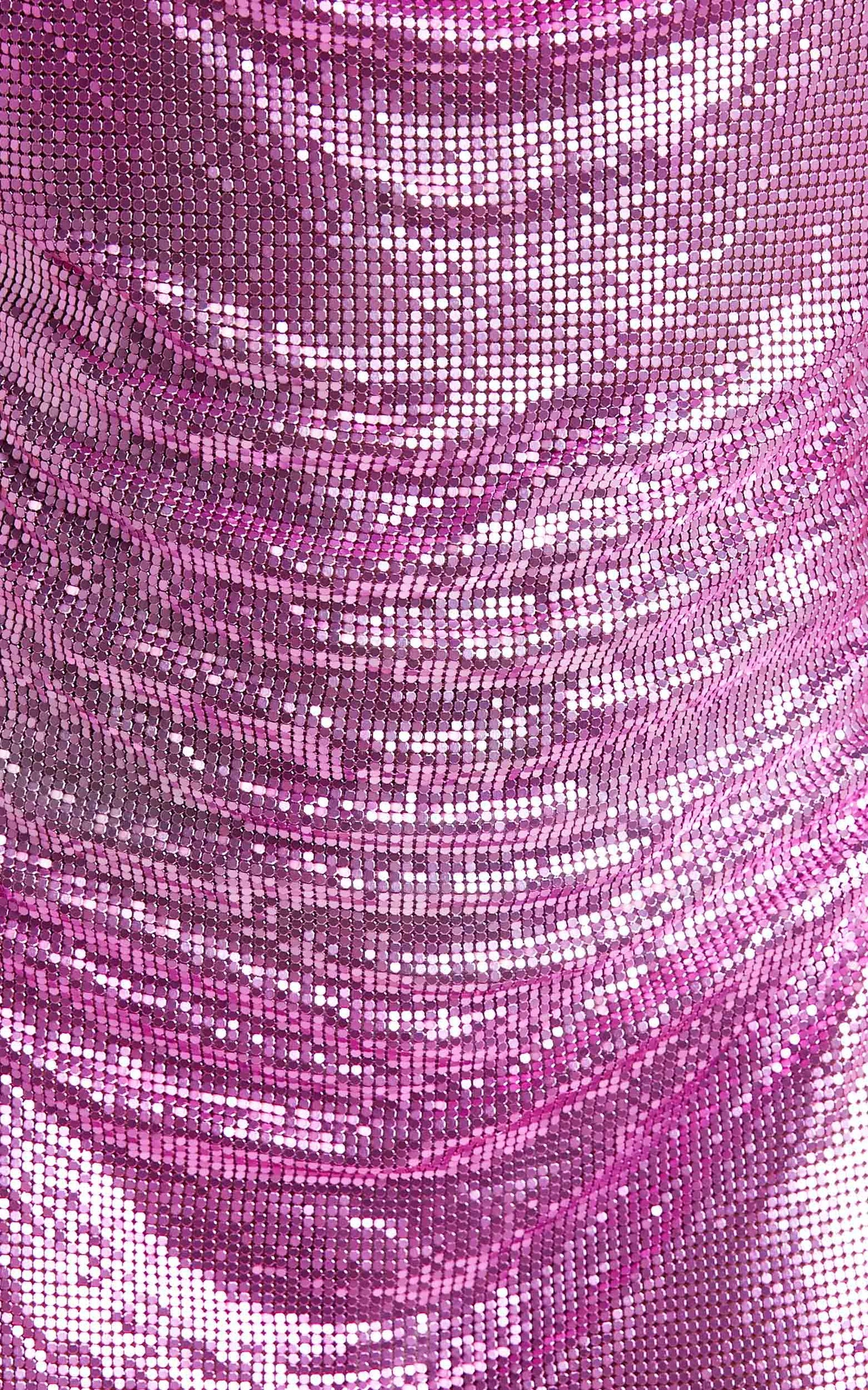 Moxie Mini Dress - Chain Strap Cowl Mesh Dress in Pink