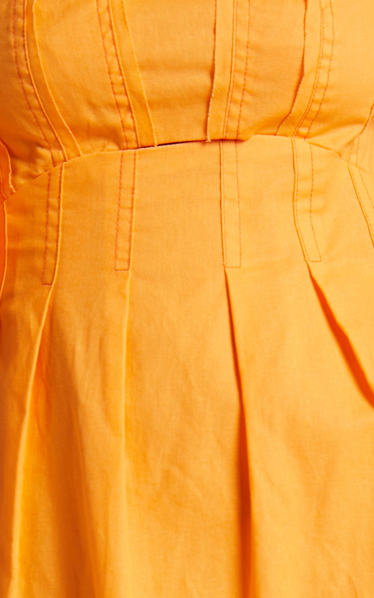 Nora Maxi Dress - Linen Look Off Shoulder Puff Sleeve Dress in Orange