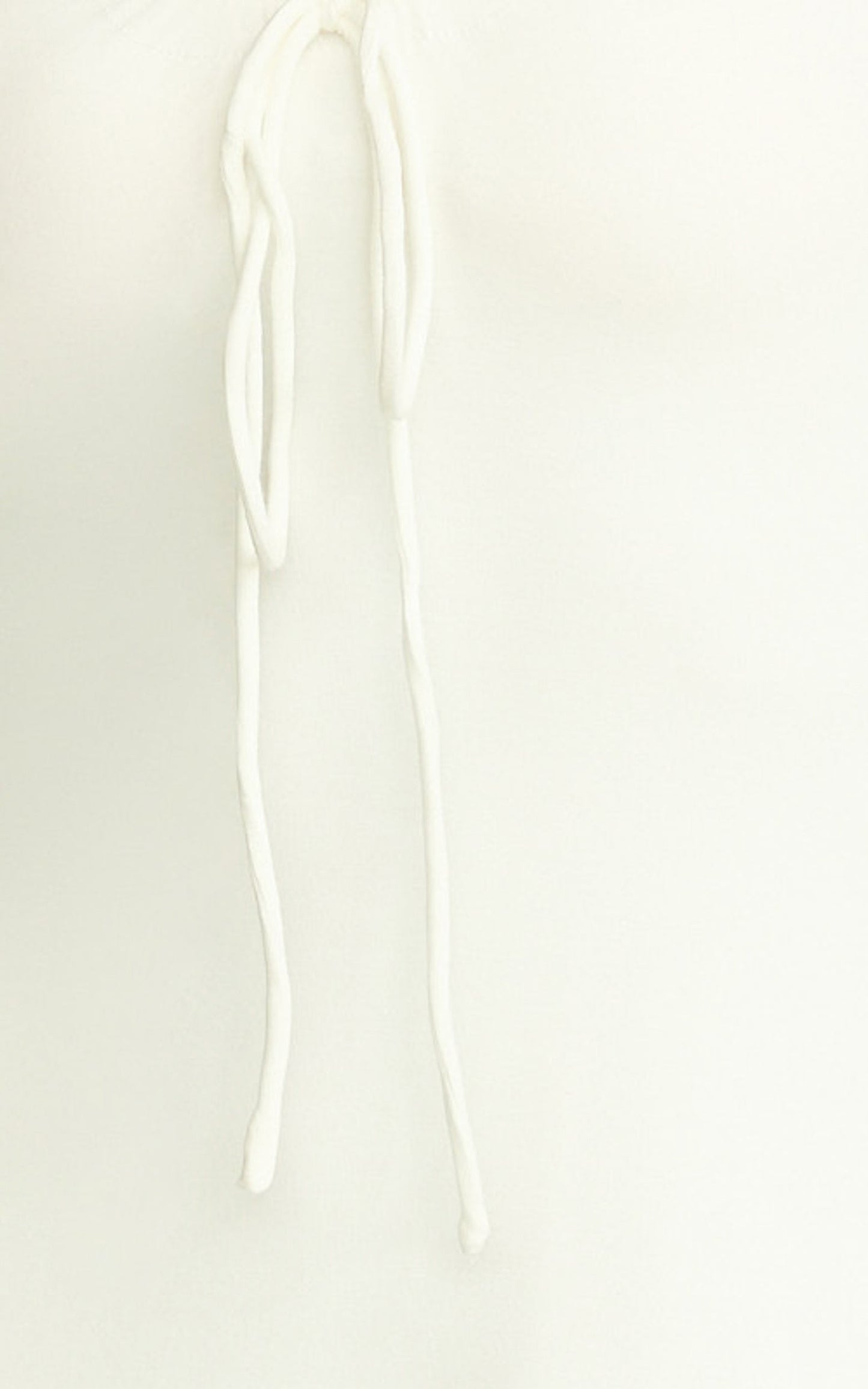 Odile Mini Dress - U Halter Neck Dress in Cream
