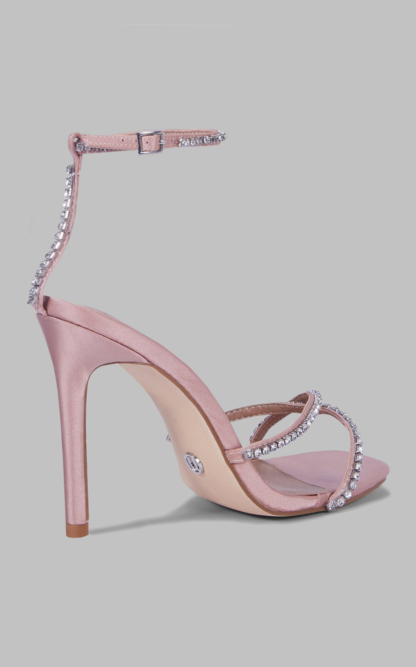 Novo - Promise Heels in Nude Satin