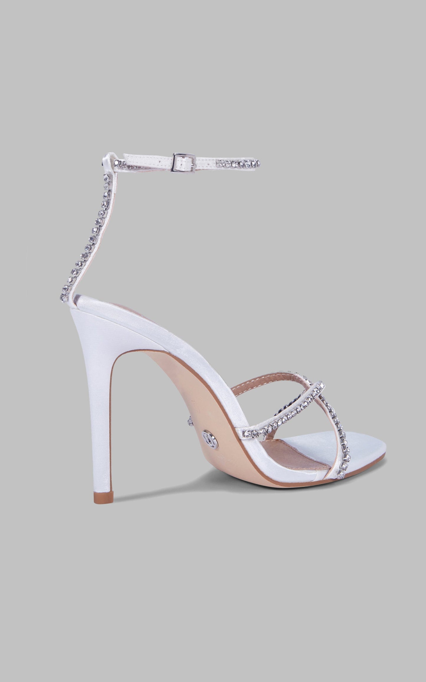 Novo - Promise Heels in White Satin