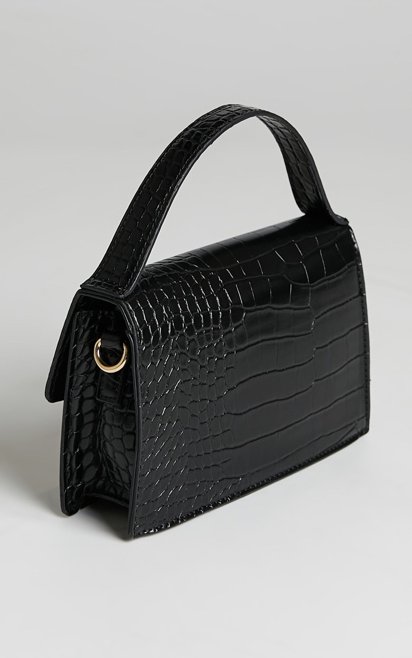 Peta And Jain - Alys Bag in Black Croc