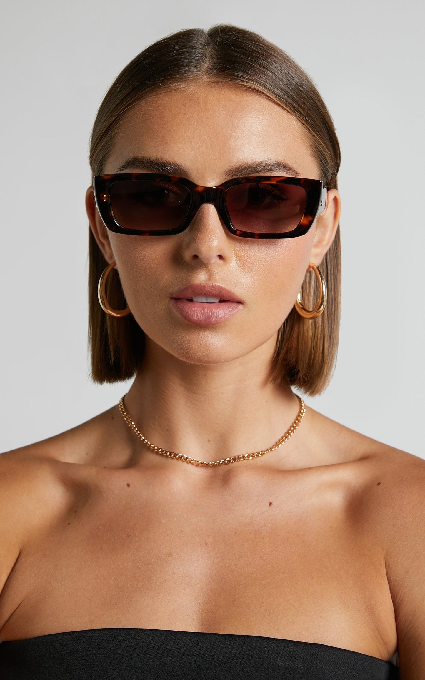 Peta and Jain - Lux Sunglasses in Tort Frame / Brown Grad Lens