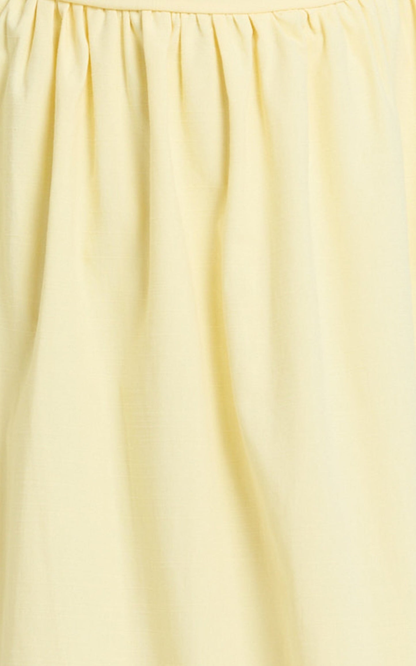 Polly Midi Dress - Strapless Ruched Dress in Lemon