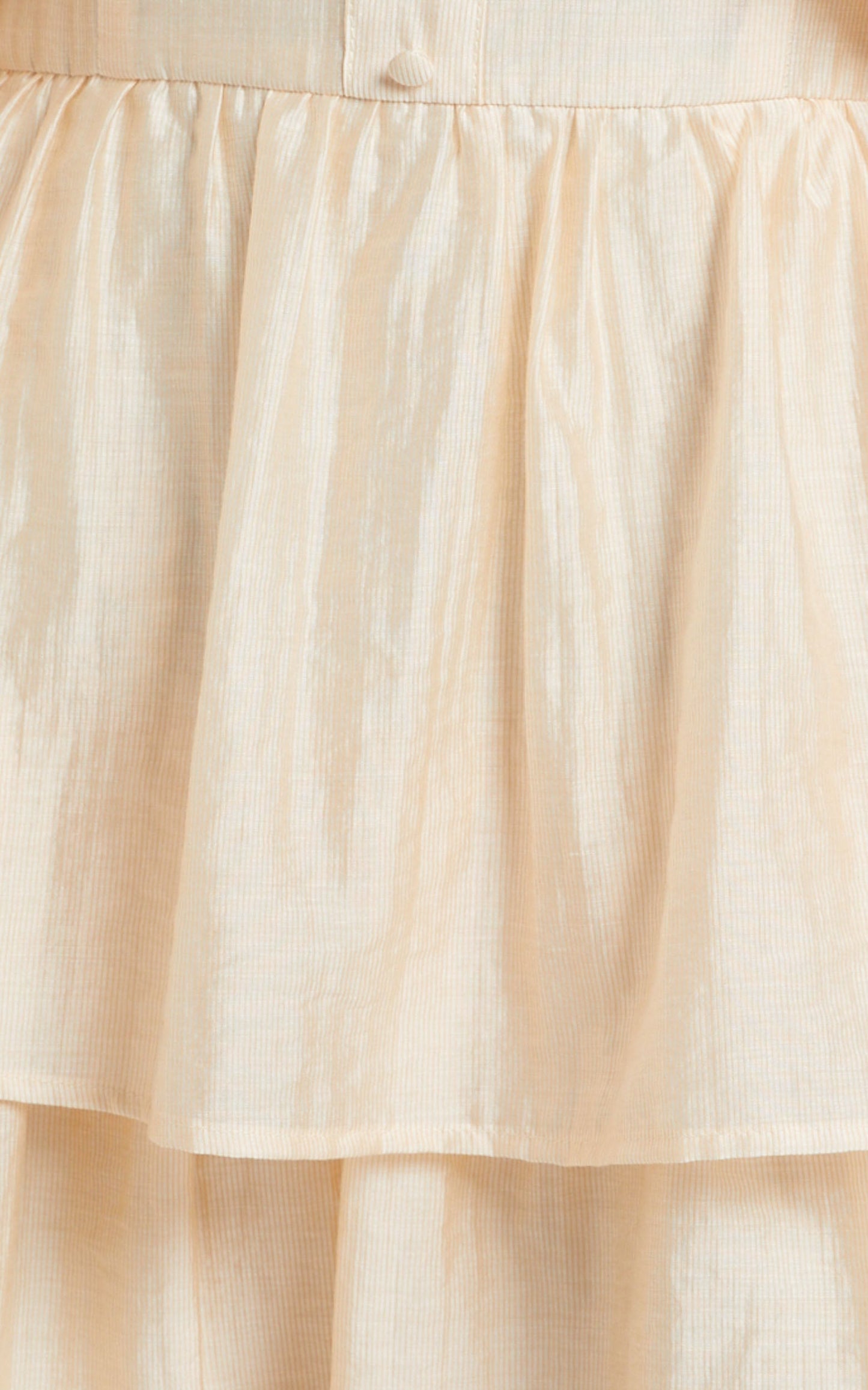 Constance Wide Sleeve Layered Mini Dress in Cream