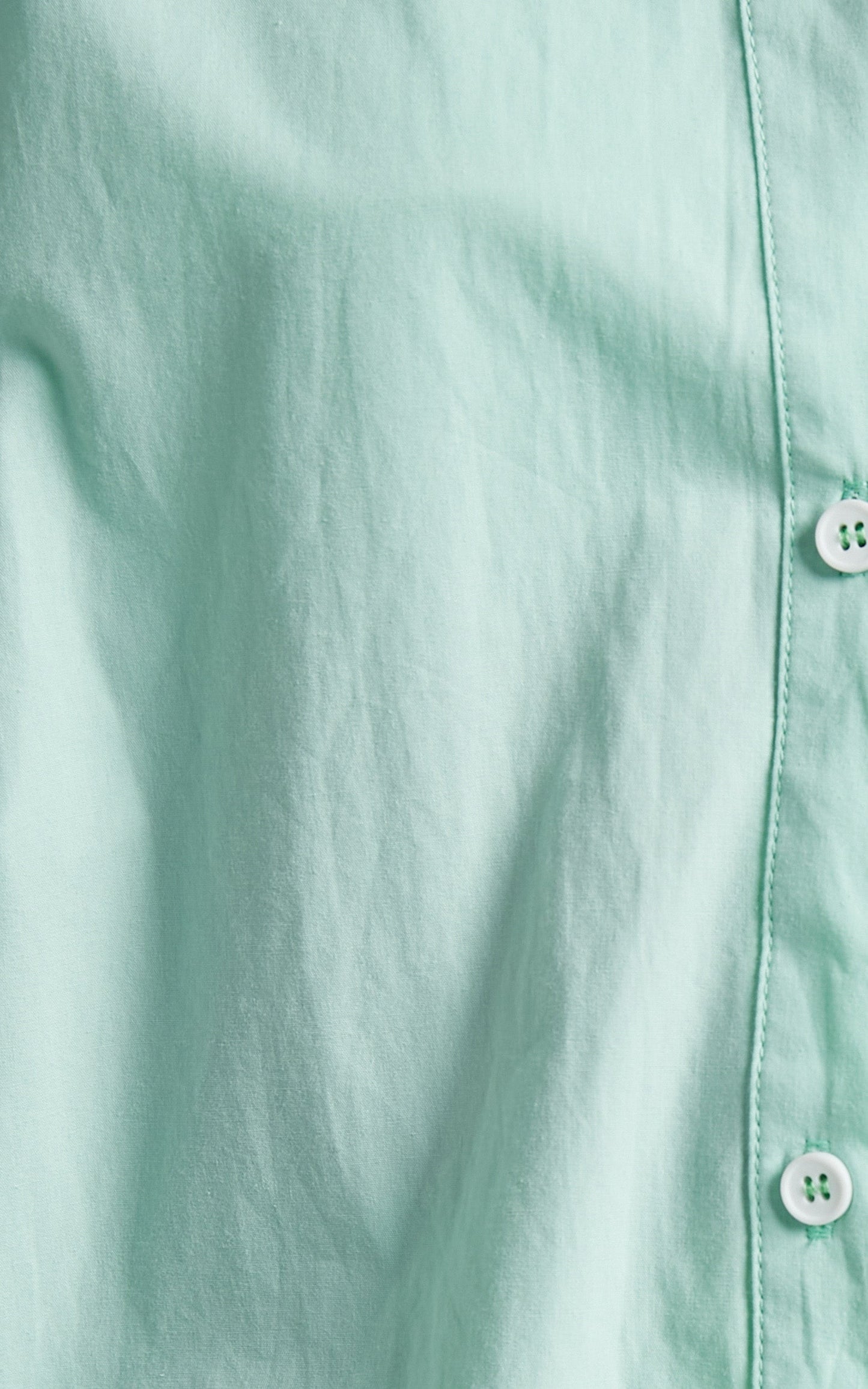 Roewe Shirt - Colour Block Oversized Button Up Shirt in Mint & Green