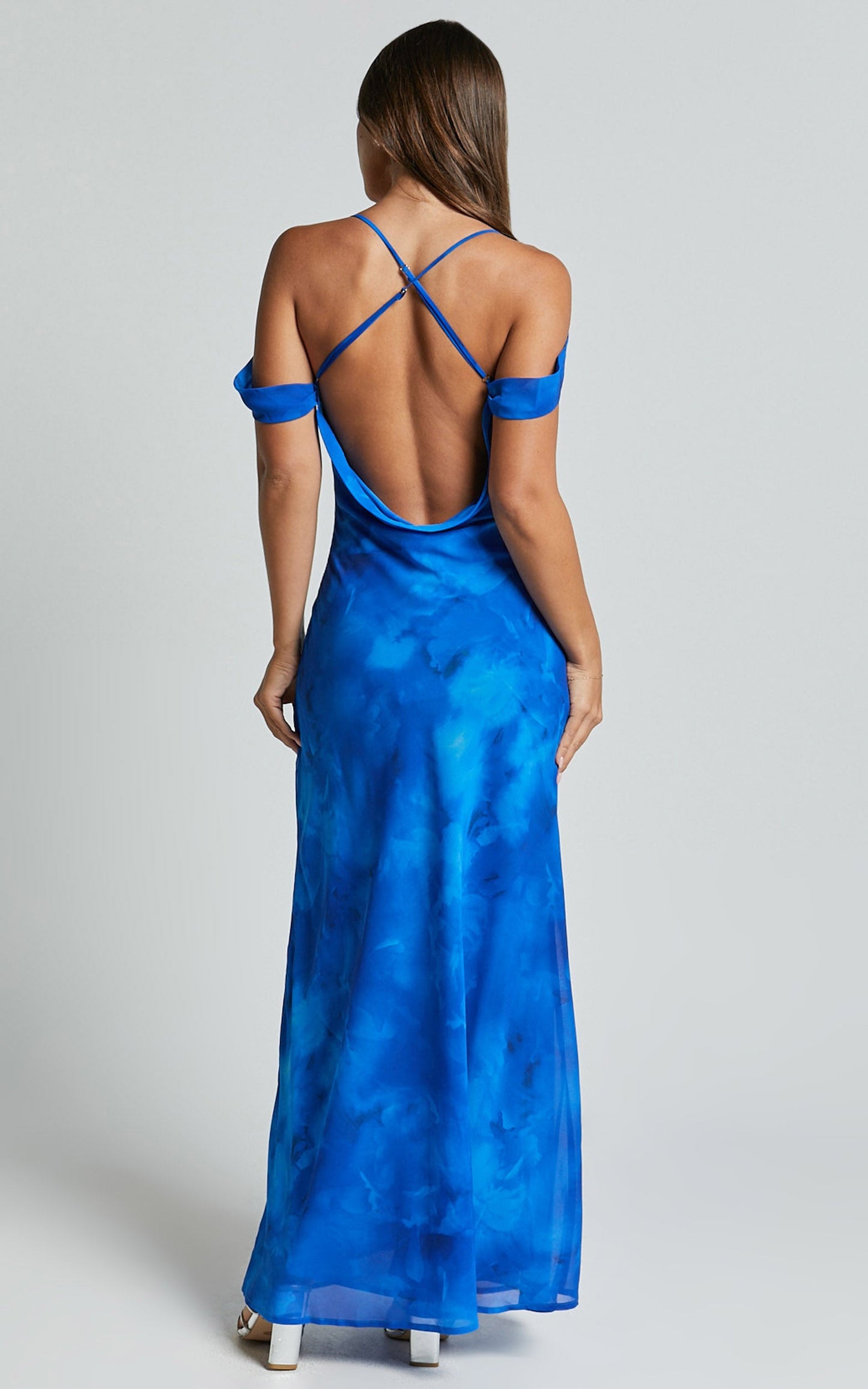 Runaway The Label - Lavoni Maxi Dress in RAMONA BLUE