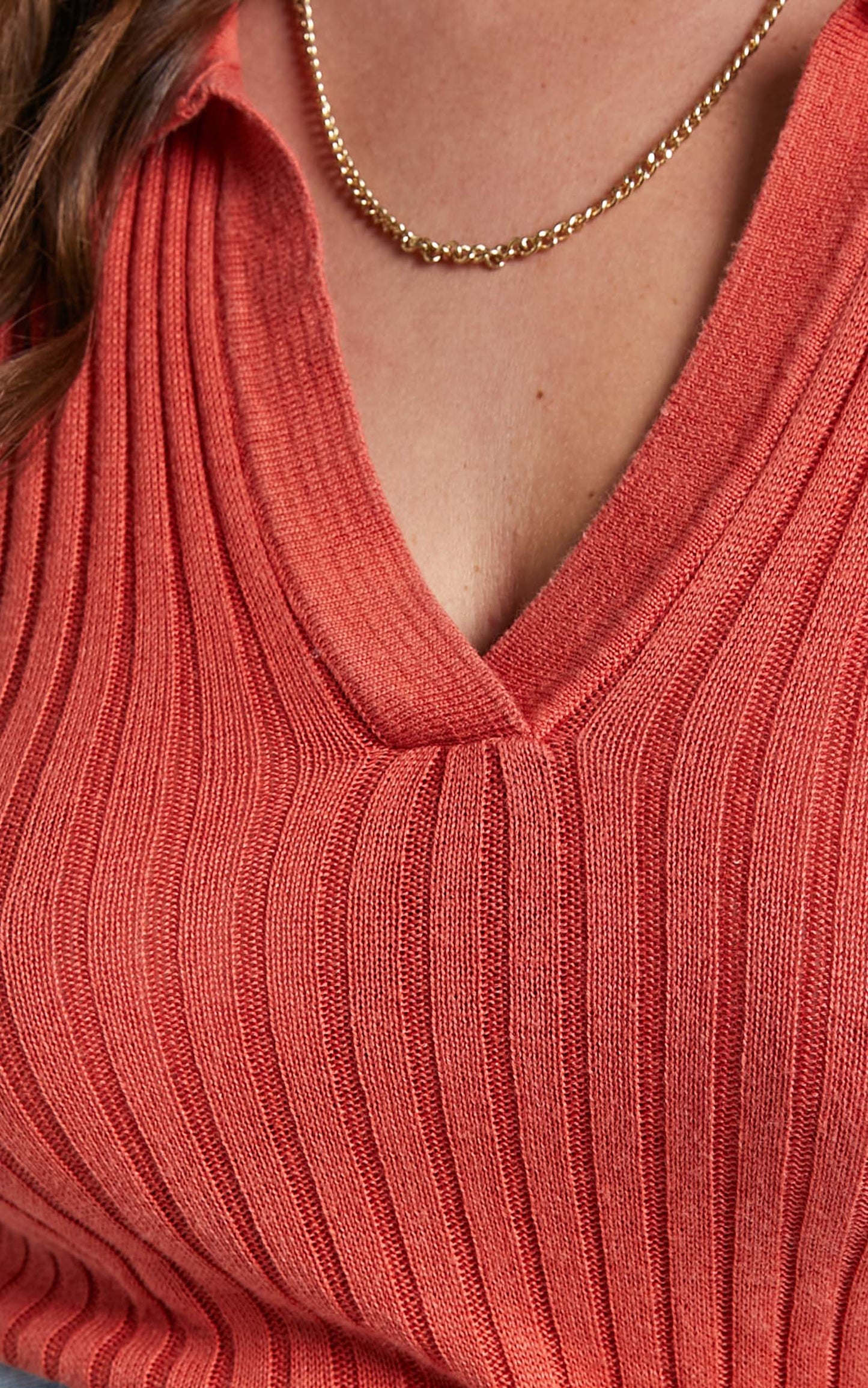 Rolla's - Amanda Long Sleeve Top in Pomegranate