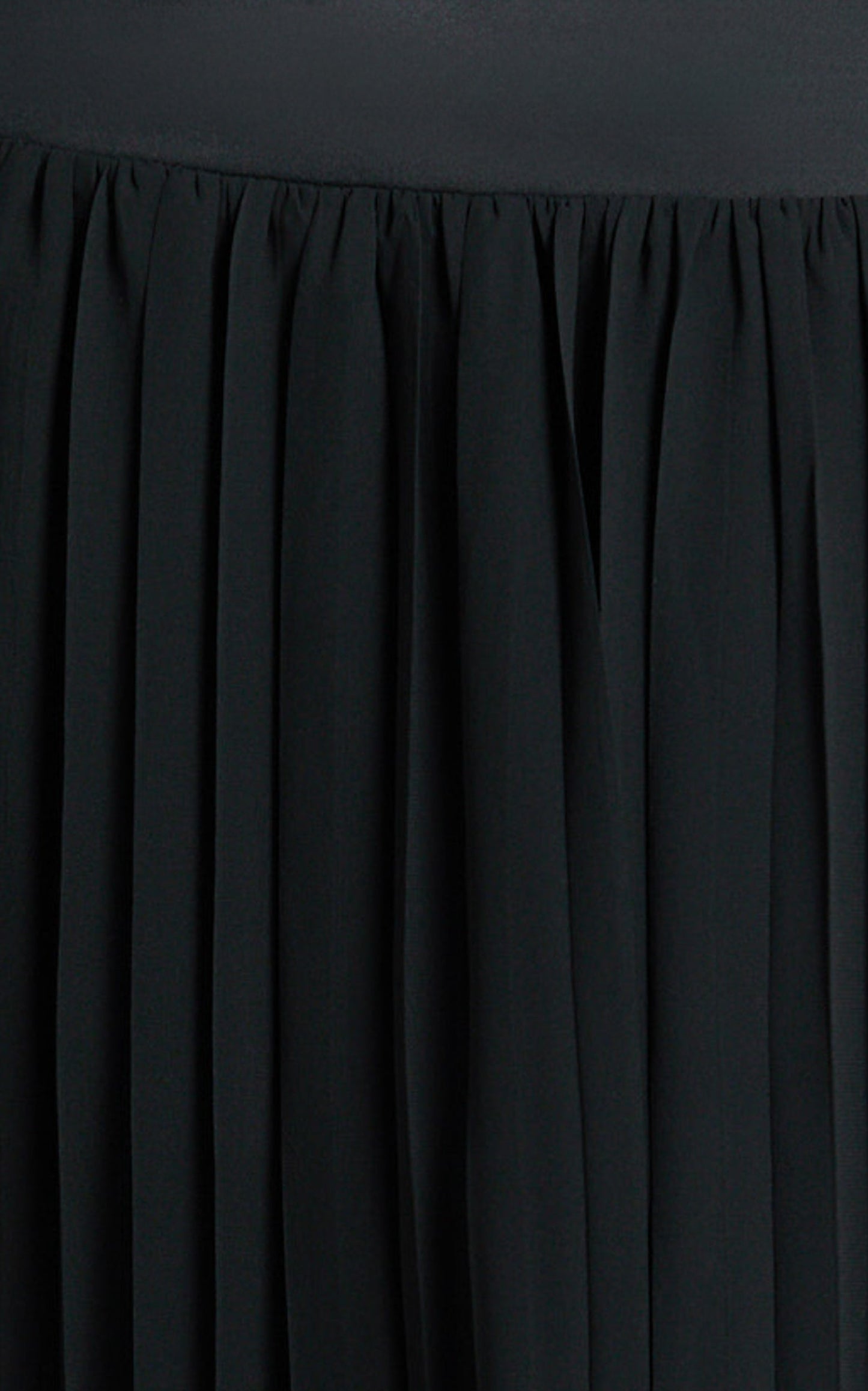 Rowan Two Piece Set - Square Neck Crop Top and High Waist Pleated Skirt Set in Black