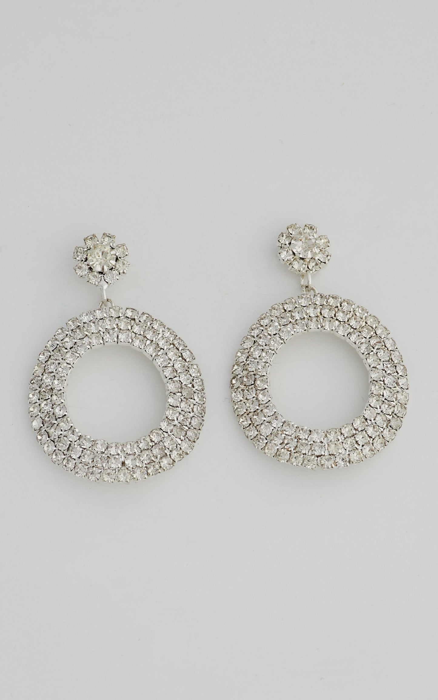 Rufina Earrings in Diamante
