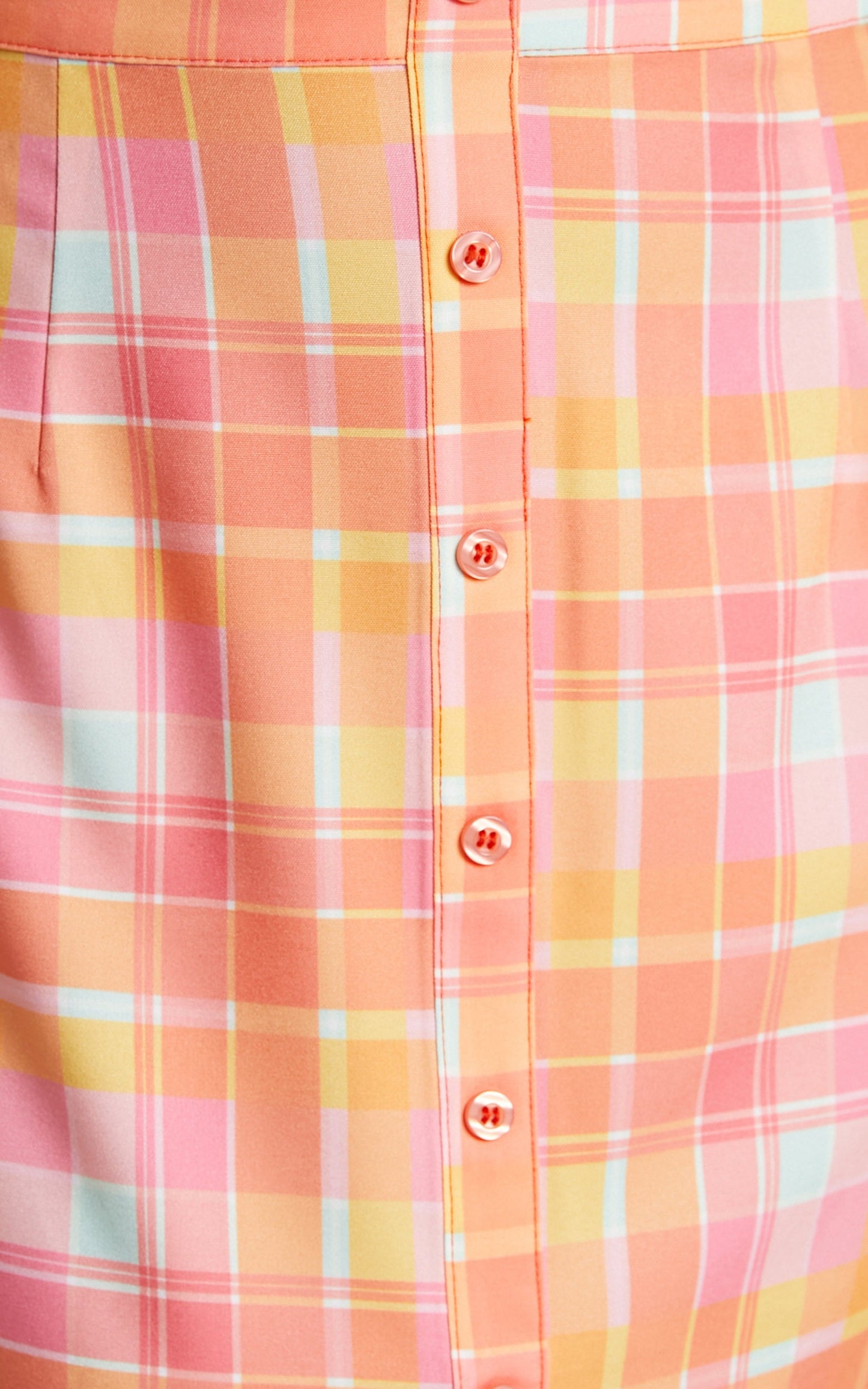 Runaway The Label - Avena Shirt in Orange Check