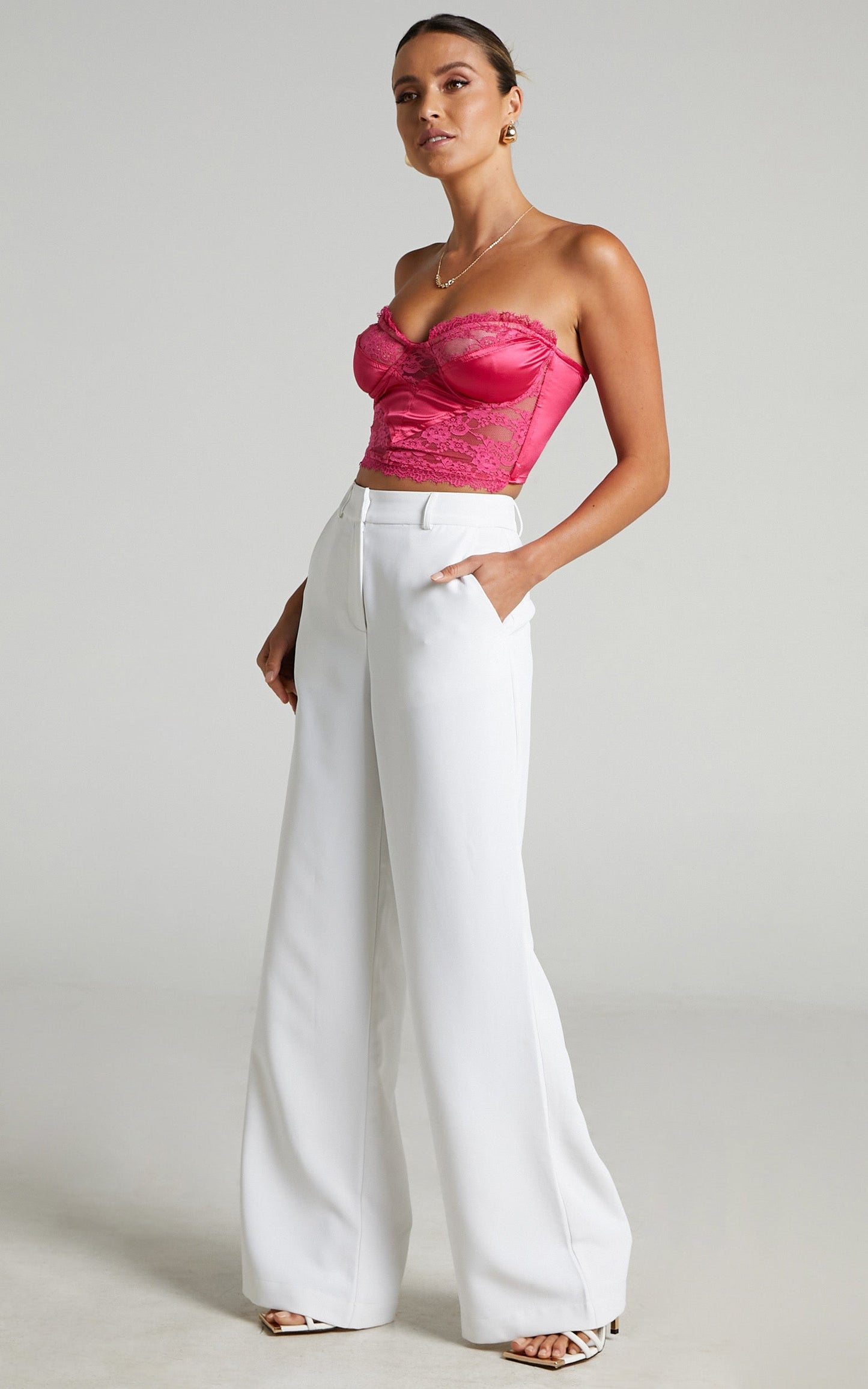 Runaway The Label - Celeste Bustier in Hot Pink