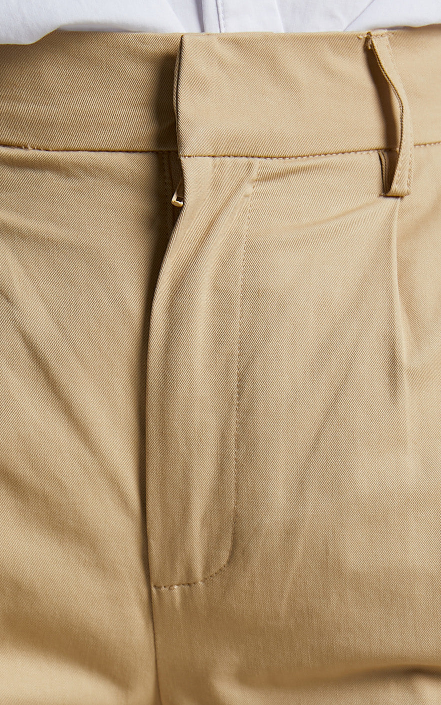 Saffir - High Waisted Pocket Detail Tailored Utility Pant in Beige