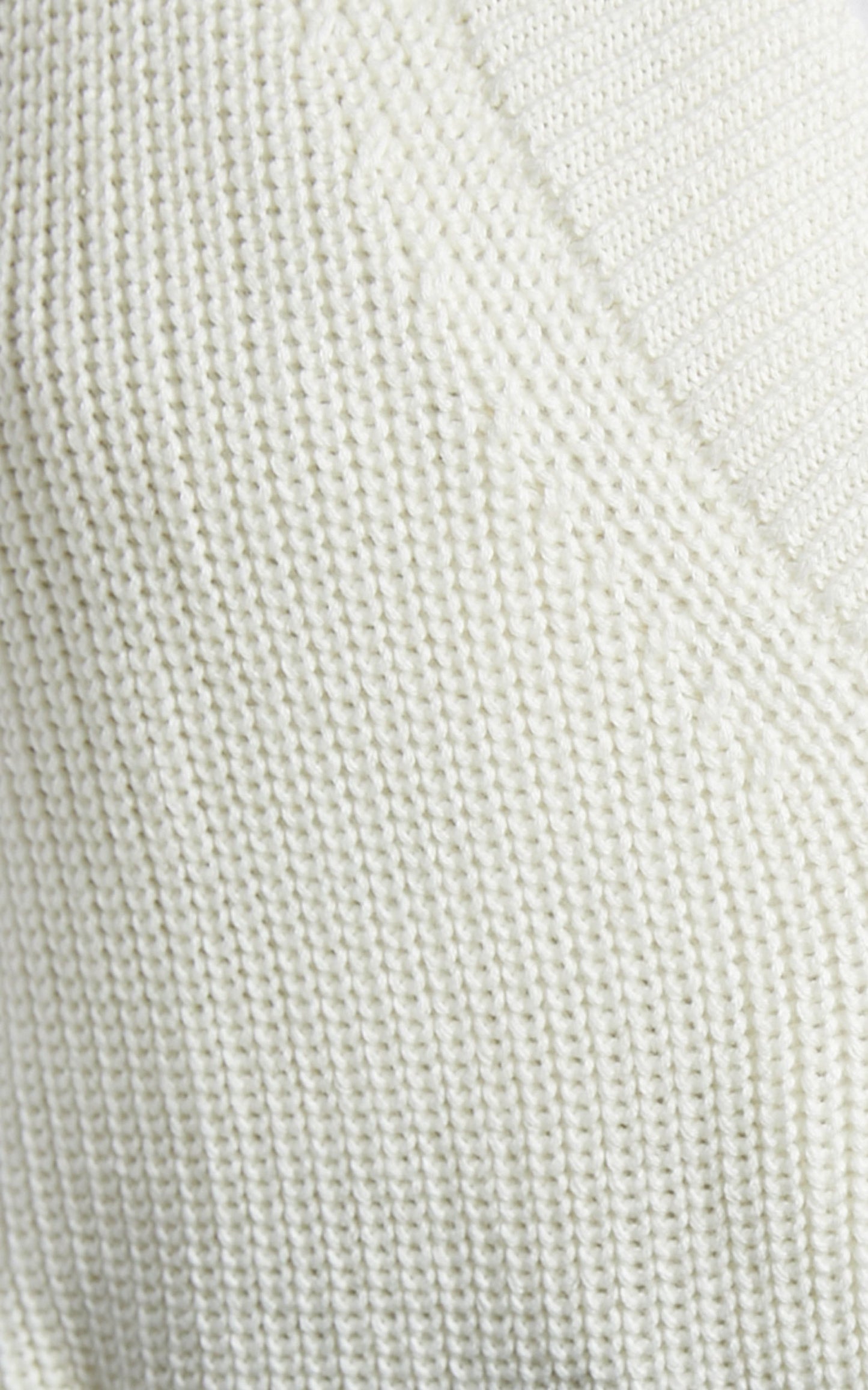 Saira Oversized Knit Vest in Cream
