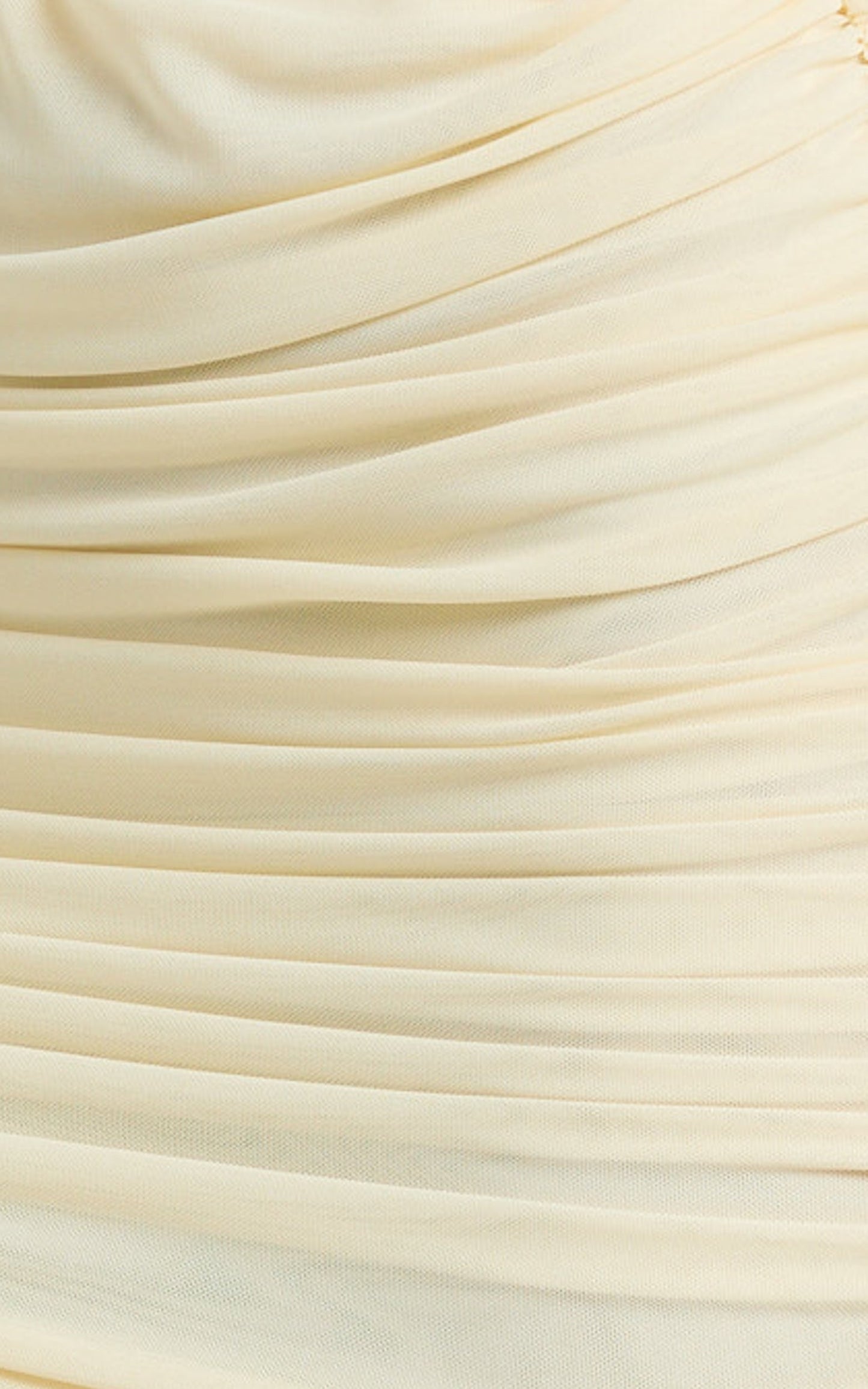 Sakura Two Piece Set - One Shoulder Ruched Top And Fitted Jersey Skirt in Ivory