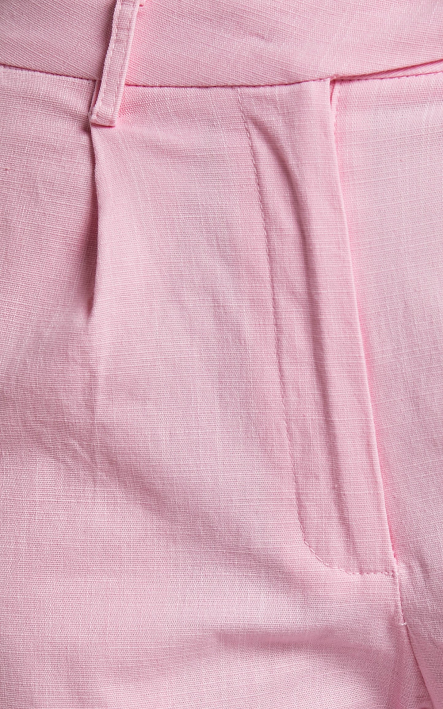 Sereia Pants - High Waisted Straight Leg Cropped Pants in Pink