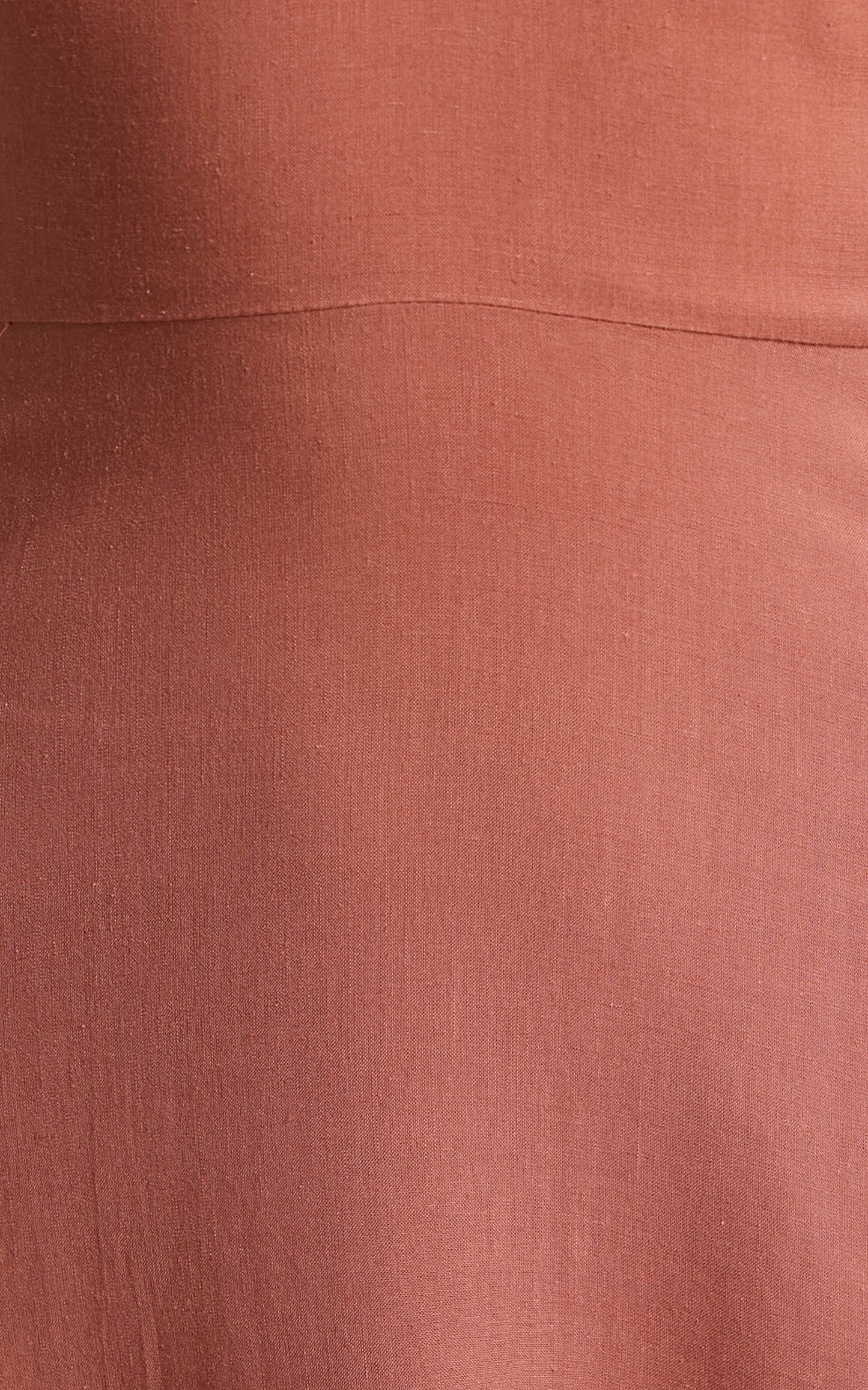 Sondra Midi Dress - Thigh Split Halter Dress in Terracotta