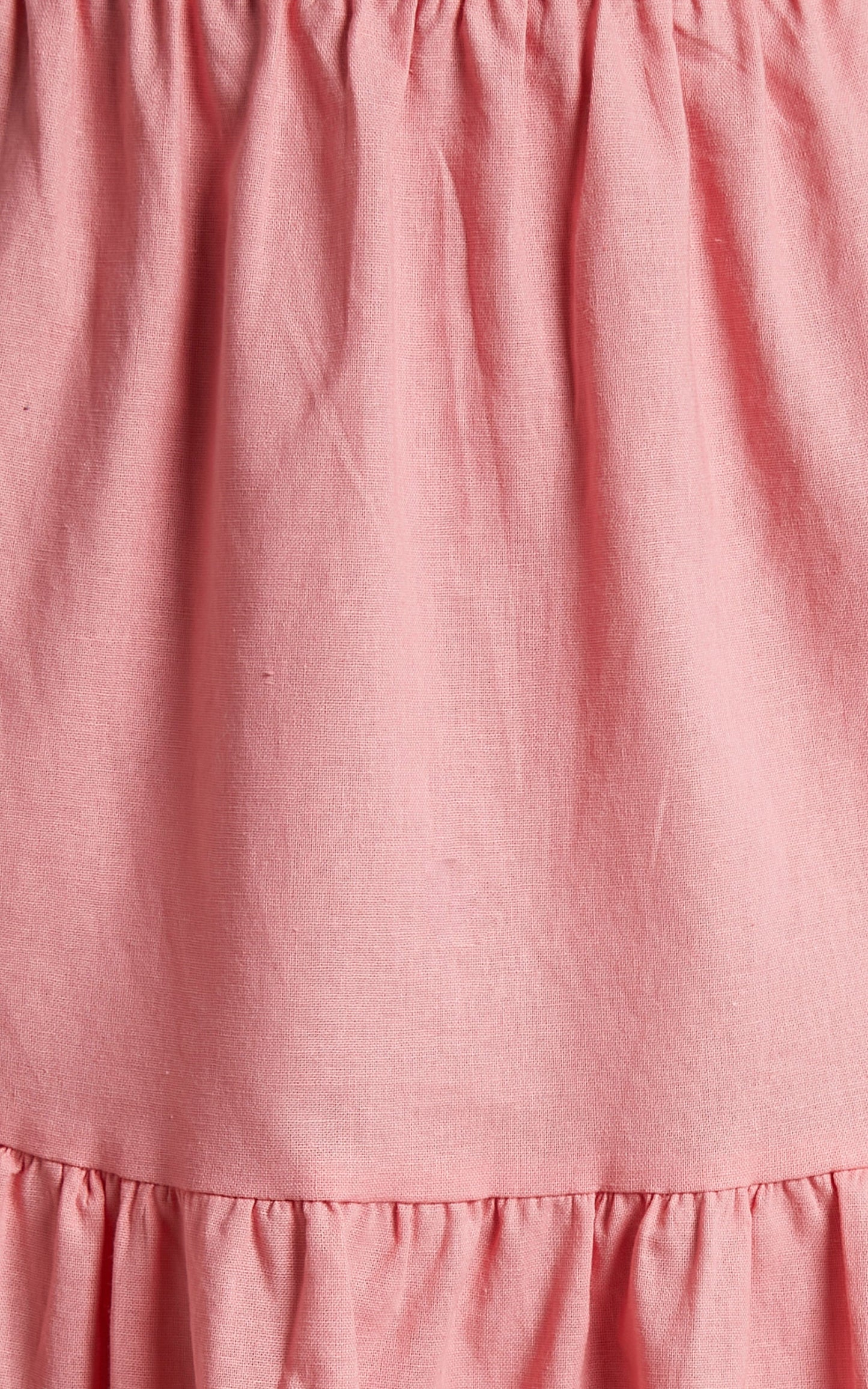 Spencer Midi Dress - V Neck Cut Out Tiered Dress in Dusty Pink