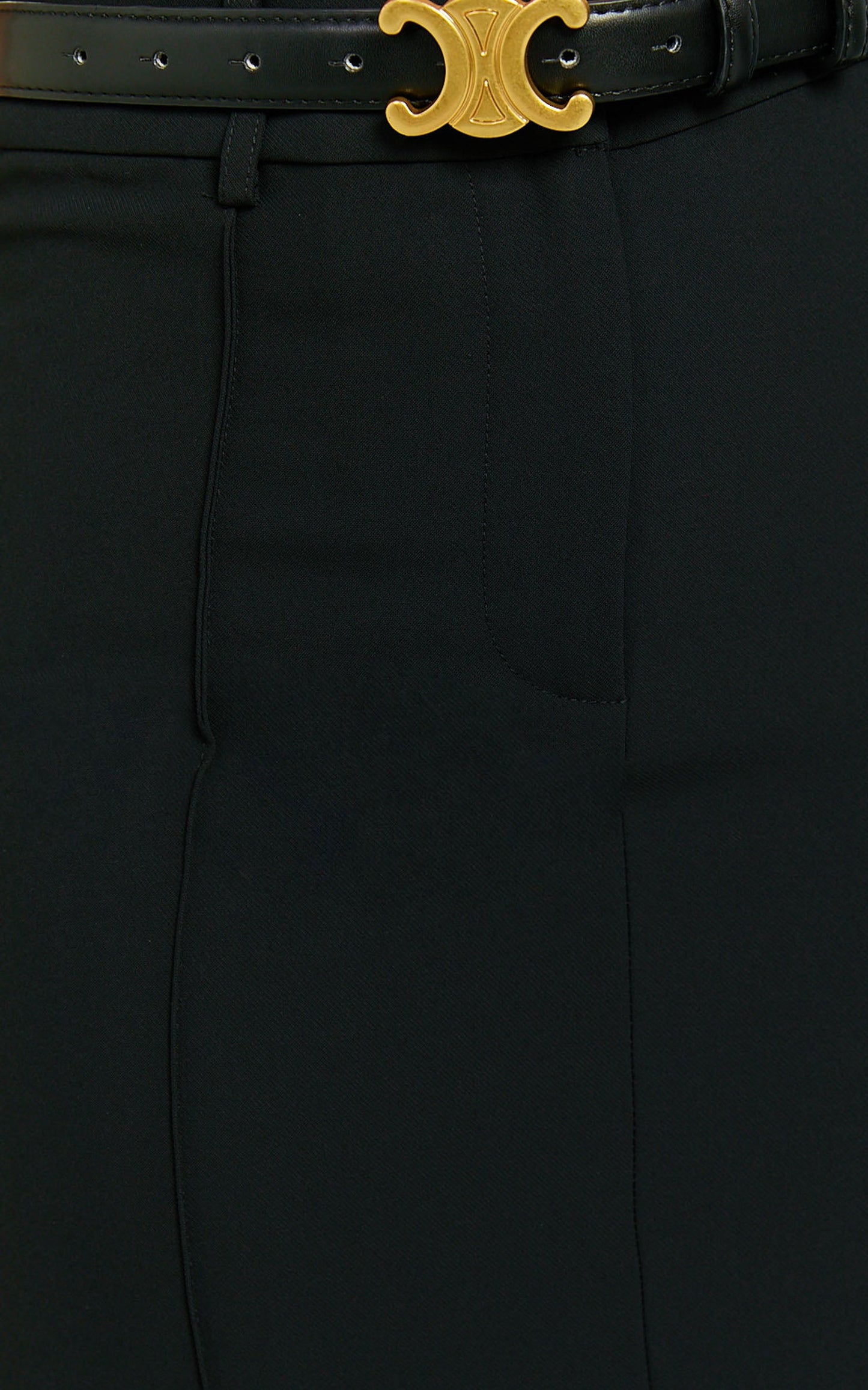 Stella Maxi Skirt - High Waisted Pencil Skirt in Black