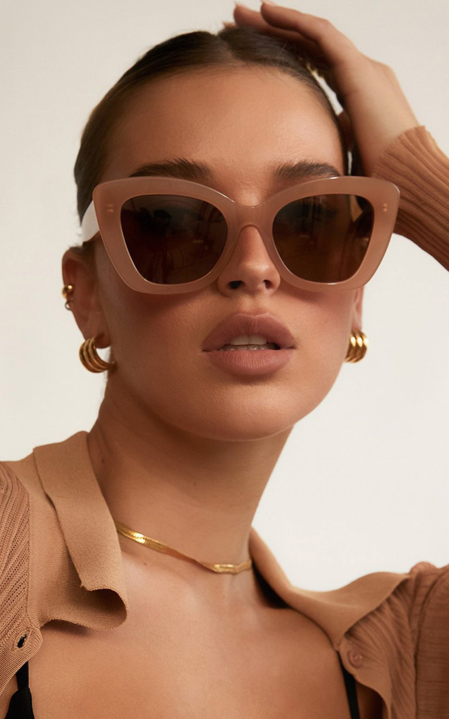 BANBE EYEWEAR - THE BARDOT in NUDE-Brown