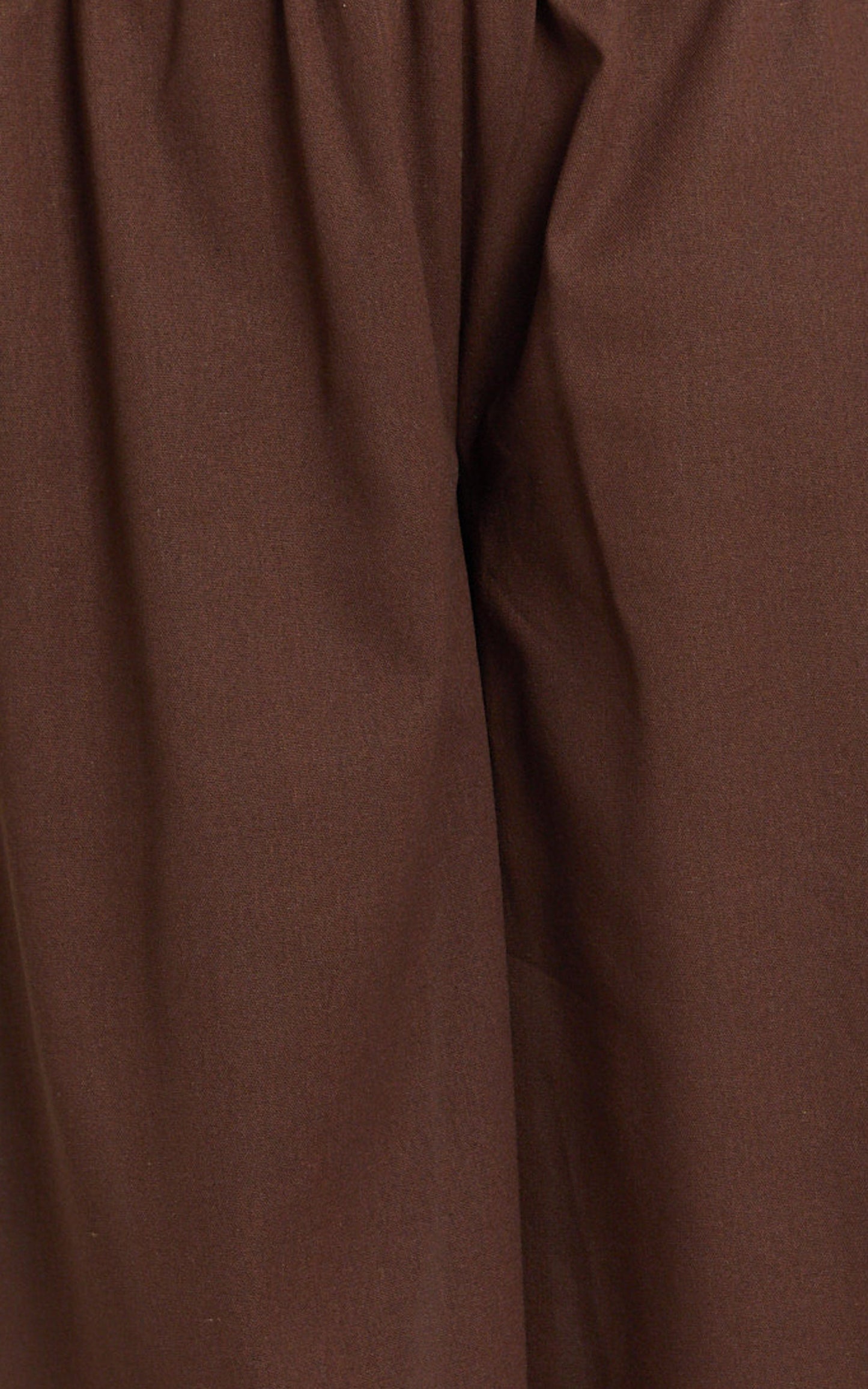 Tamara Pants - High Elasticated Waist Wide Leg Pants in Chocolate