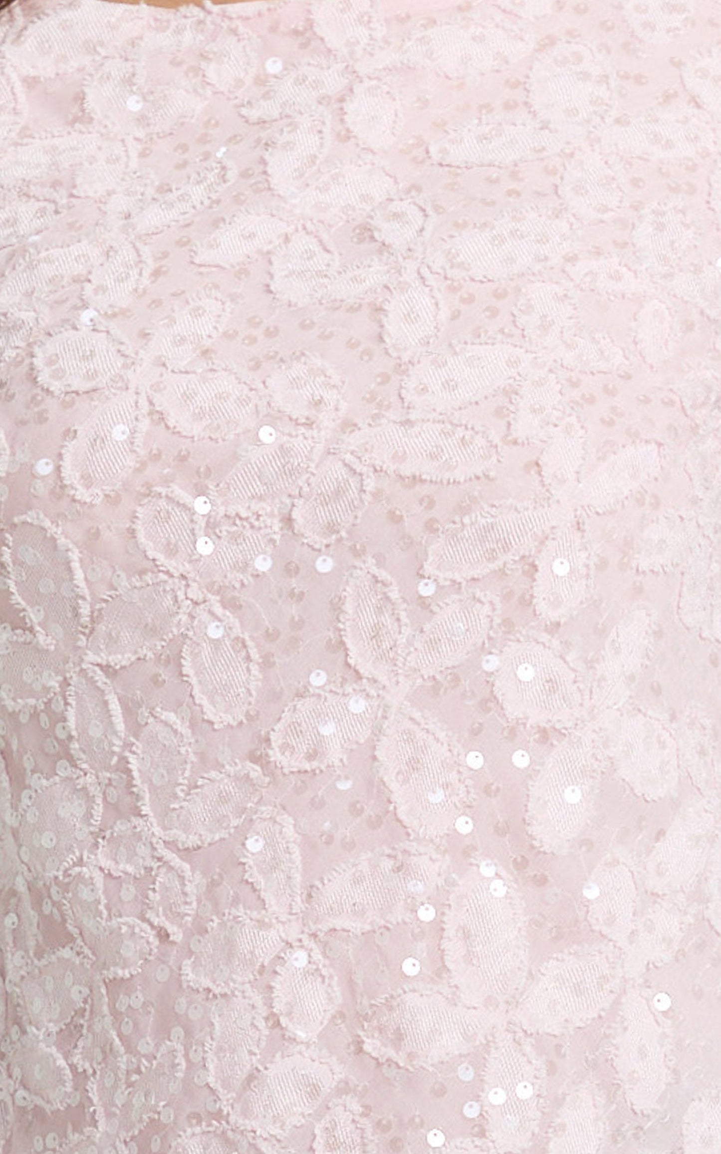 Terri Mini Dress - Long Sleeve Cowl Back Neck Dress in Pale Pink