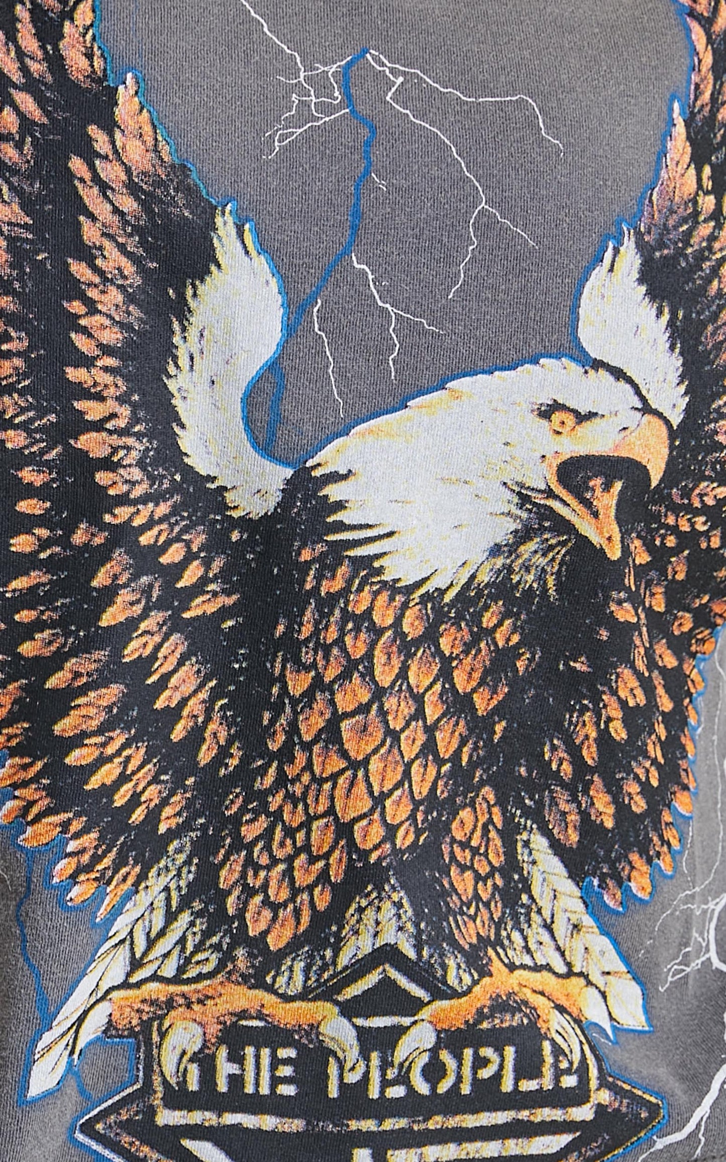 The People Vs - Eagle Storm Helena Tee in Smashed Black