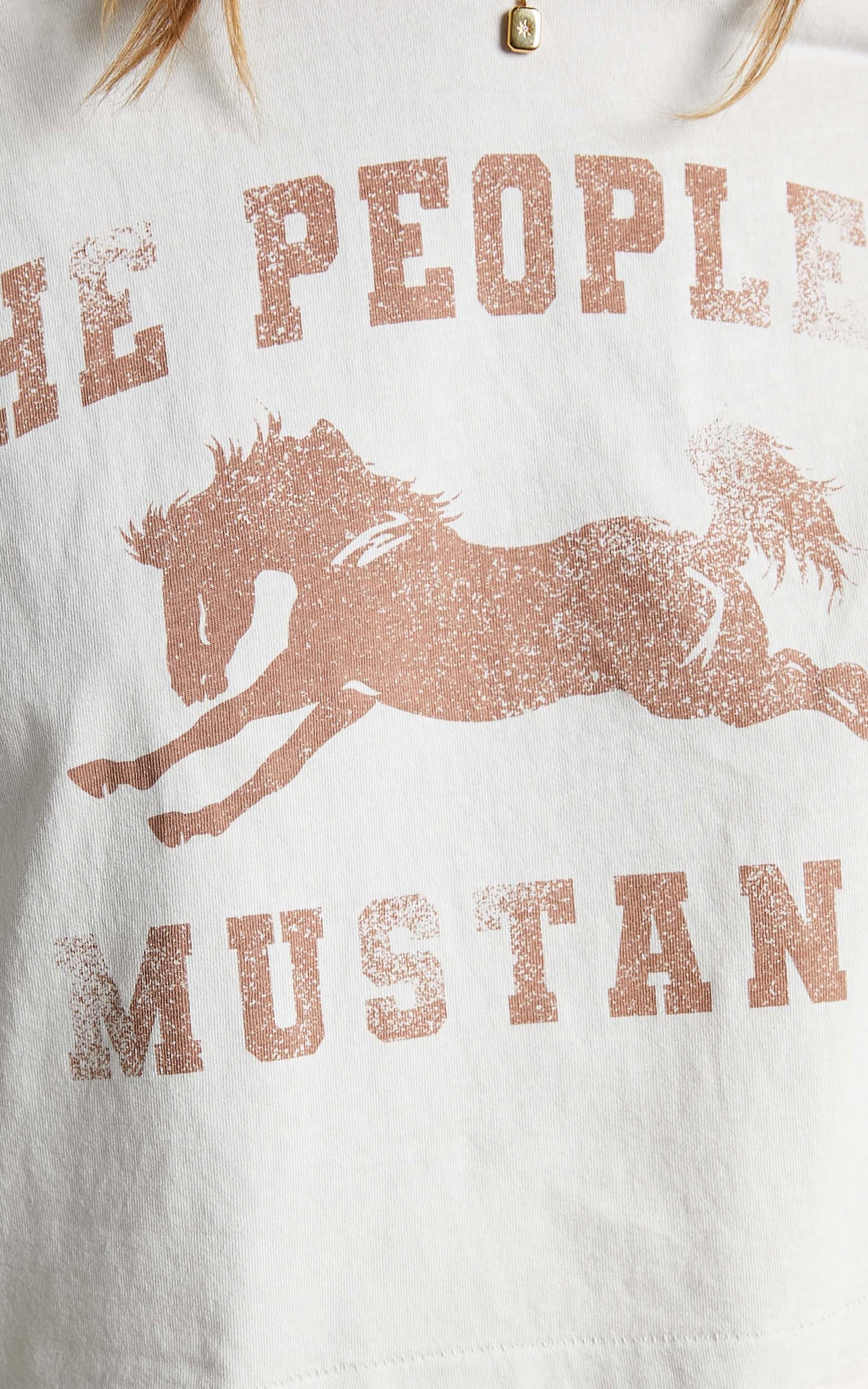 The People Vs - Mustang Helena Tee in Burnout Lemon